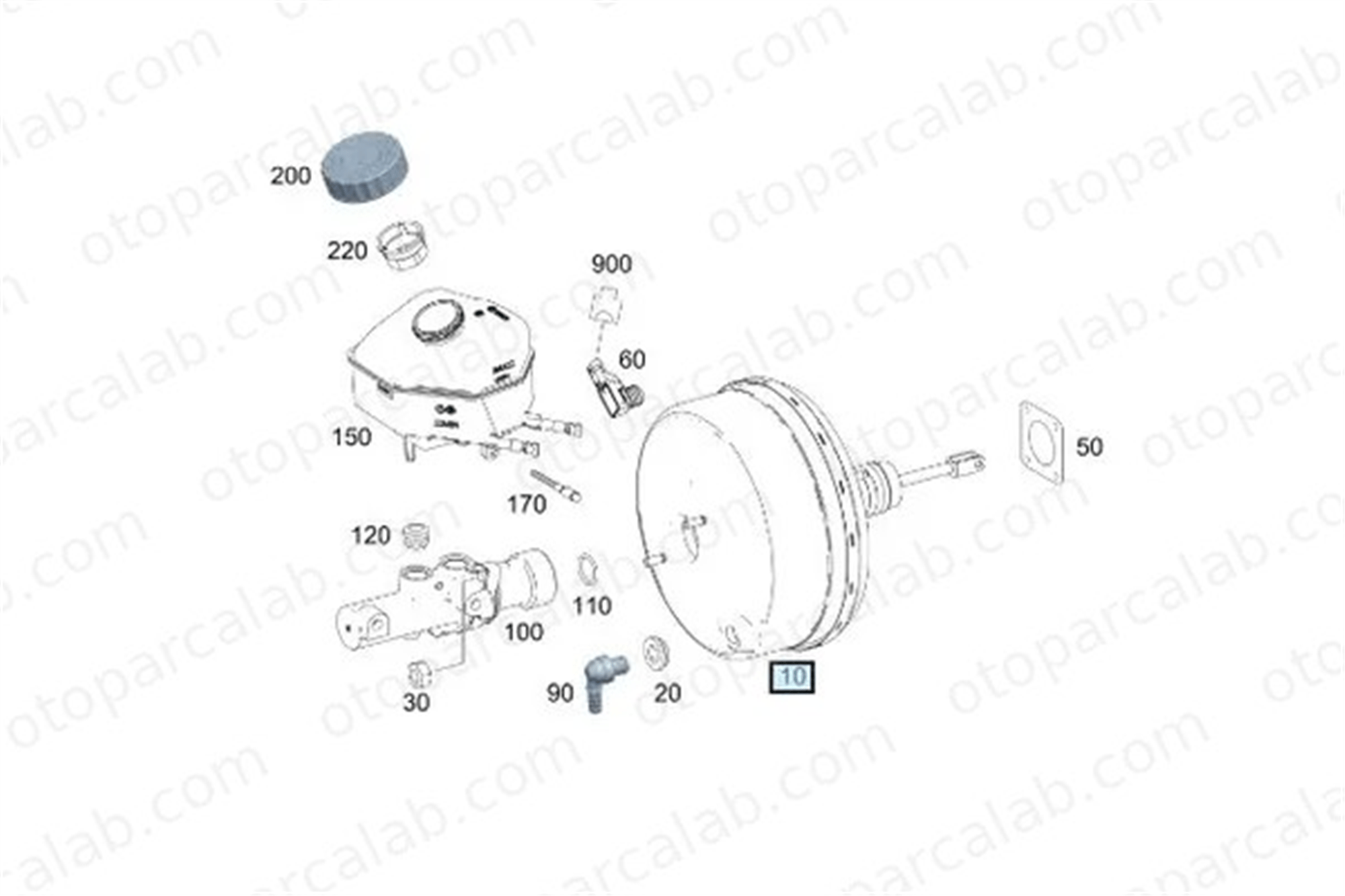 TRW PSA595 Westinghouse MERCEDES-BENZ SPRINTER 3,5-t Panelvan/Van SPRINTER 3,5-t Platform şasi A9104311000 9104311000