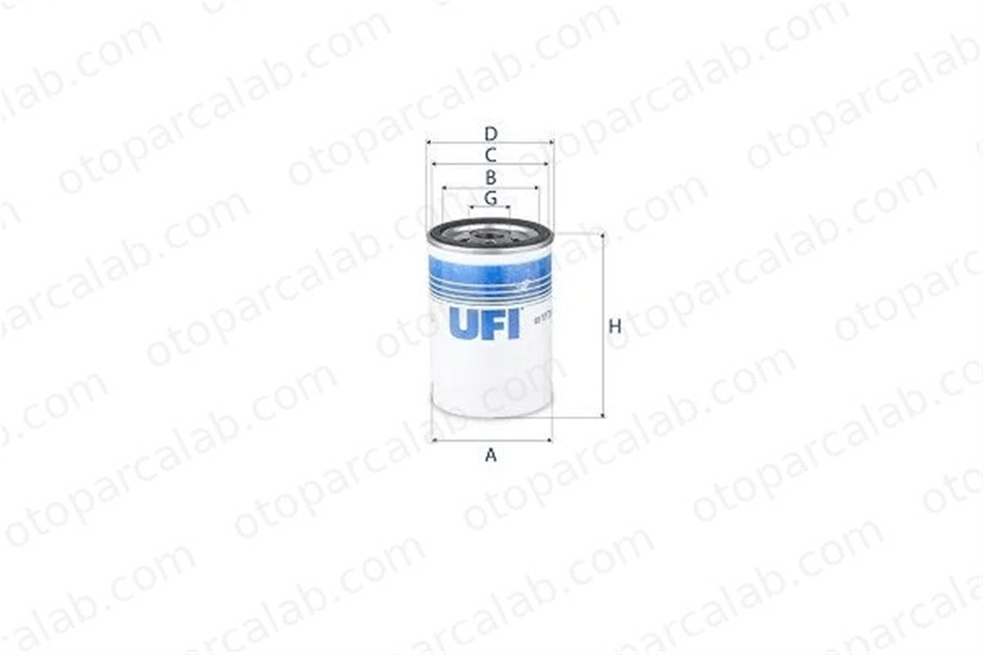 UFI 23.117.00 Yağ Filtresi OPEL MONZA A SENATOR A 2311700 650353