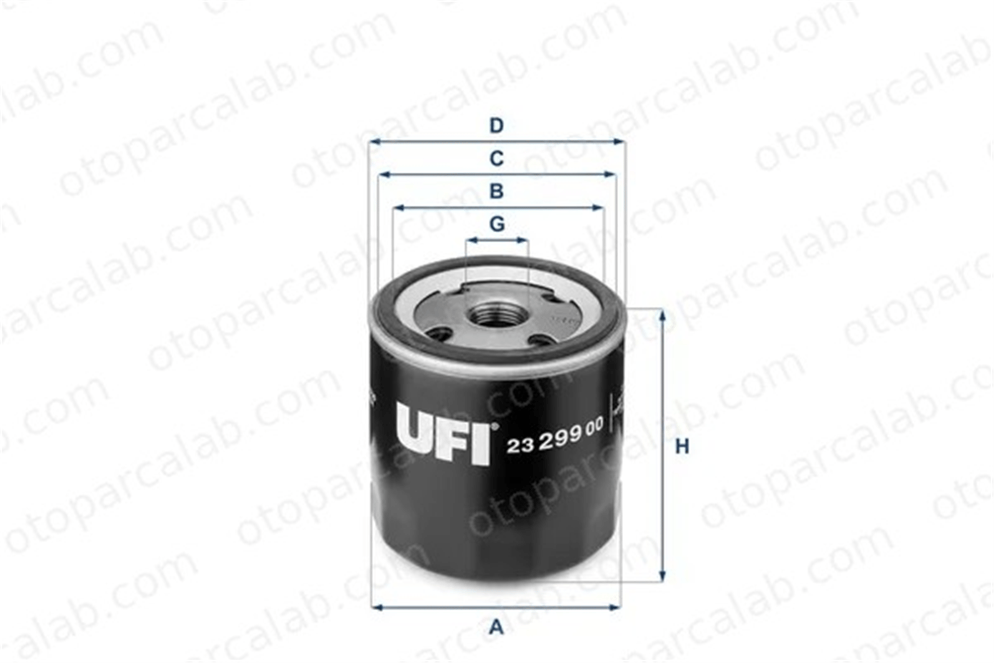 UFI 23.299.00 Yağ Filtresi OPEL ASTRA G Station wagon ASTRA G Kombi van 2329900 96879797