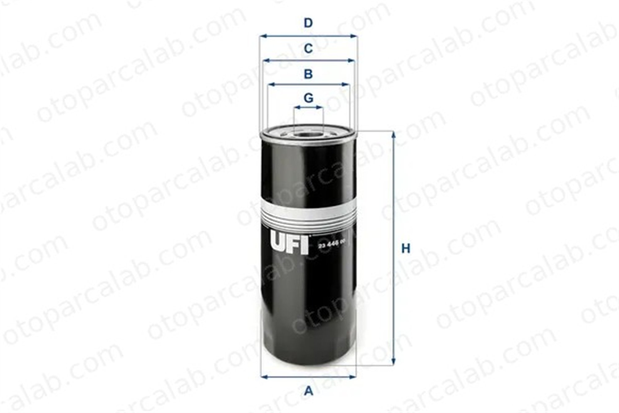 UFI 23.446.00 Yağ Filtresi SCANIA R II MERCEDES-BENZ AROCS 20843764 20845764