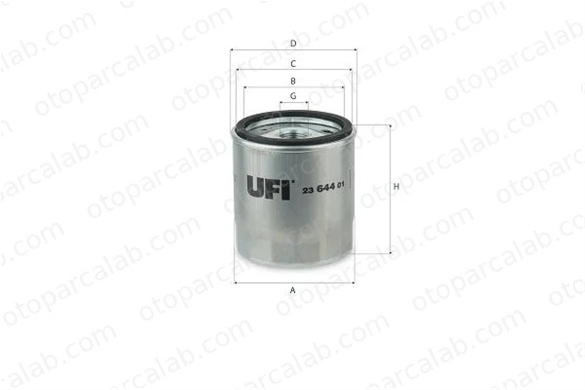 UFI 23.644.01 Yağ Filtresi MAXUS DELIVER 9 Panelvan/Van C00308847 P01051