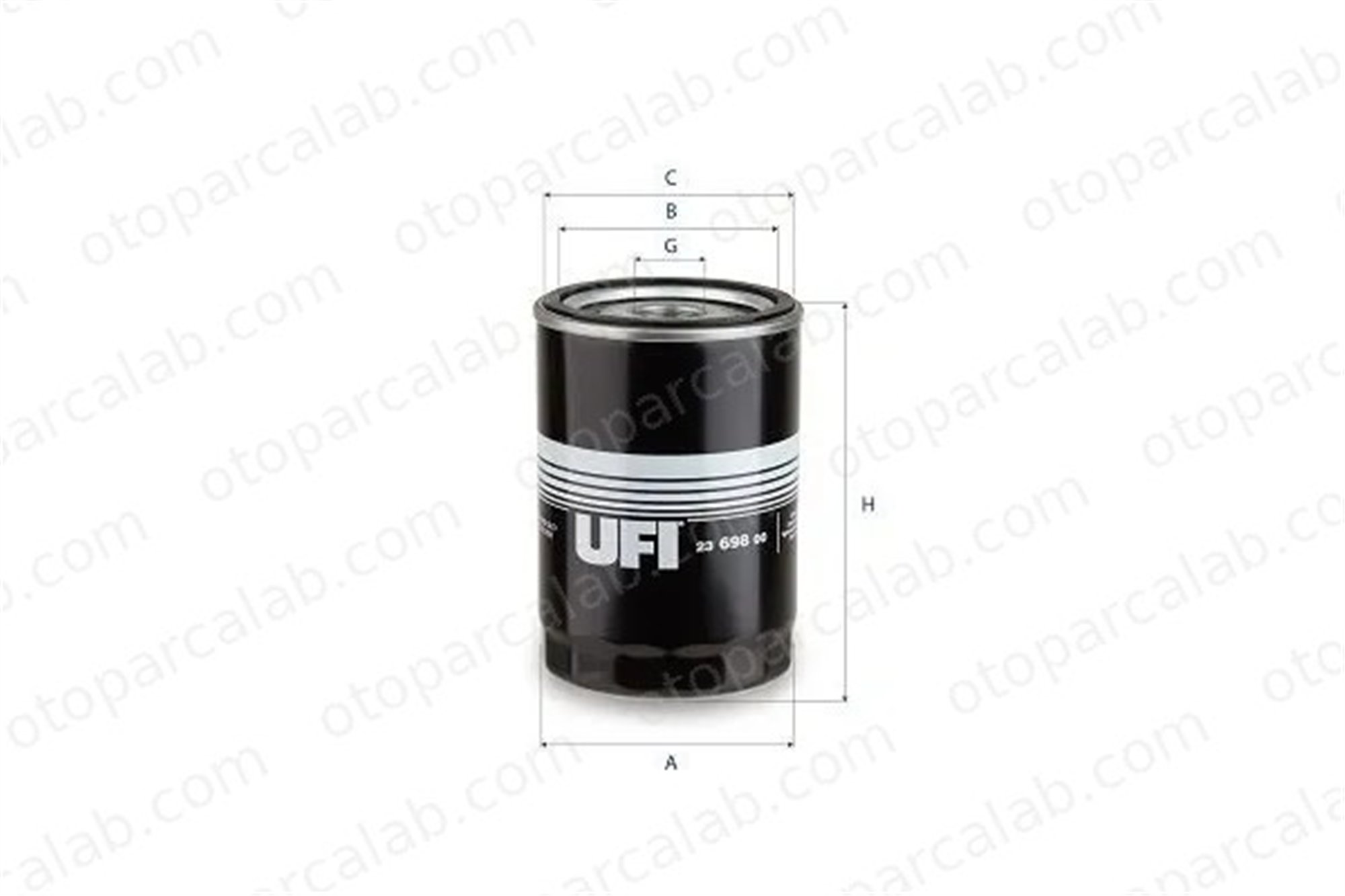 UFI 23.698.00 Yağ Filtresi FIAT 90 NEW HOLLAND T6 5010295 05010295