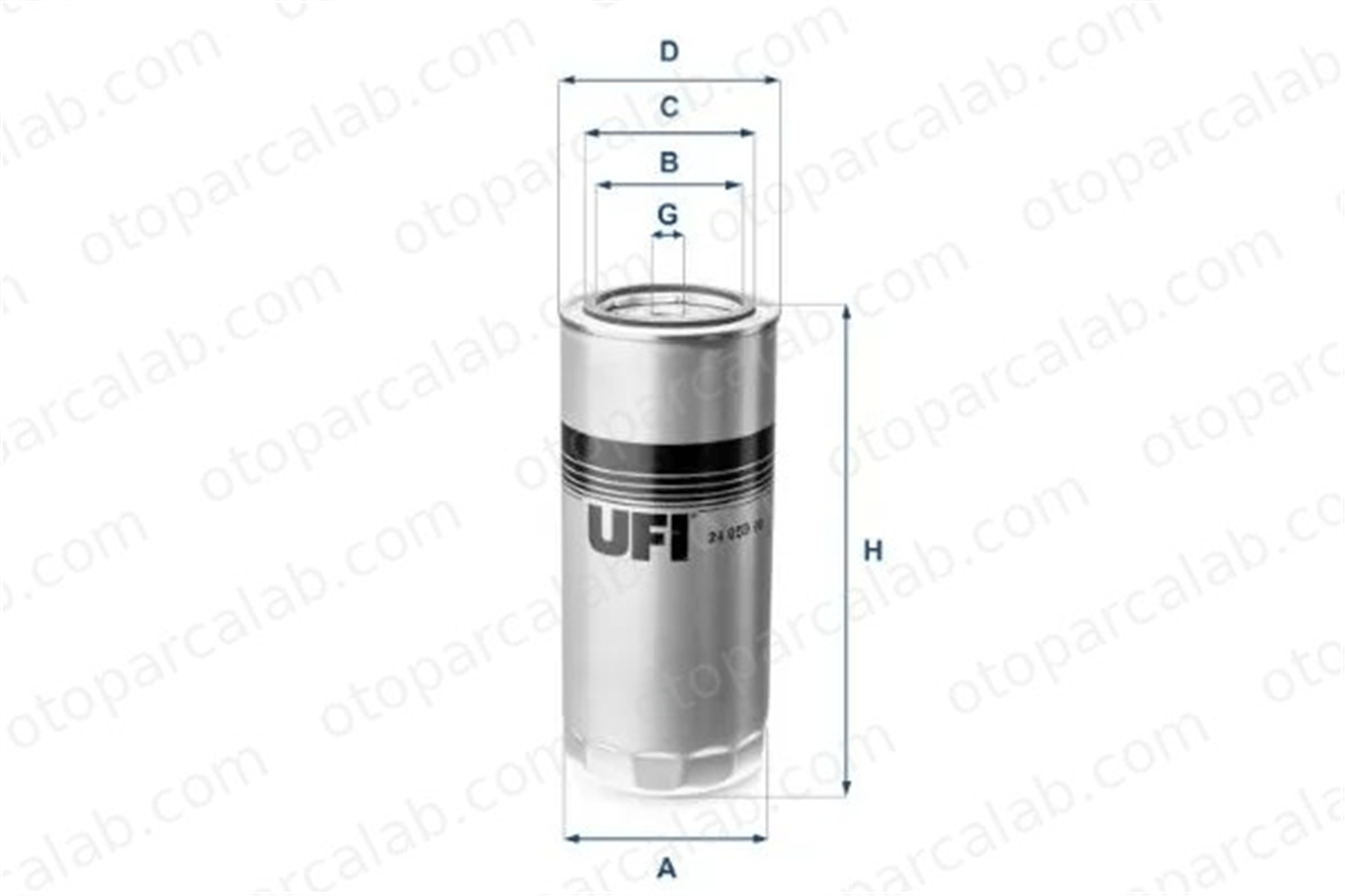 UFI 24.059.00 Yakıt Filtresi IVECO STRALIS II EUROCARGO V 2405900 1182534