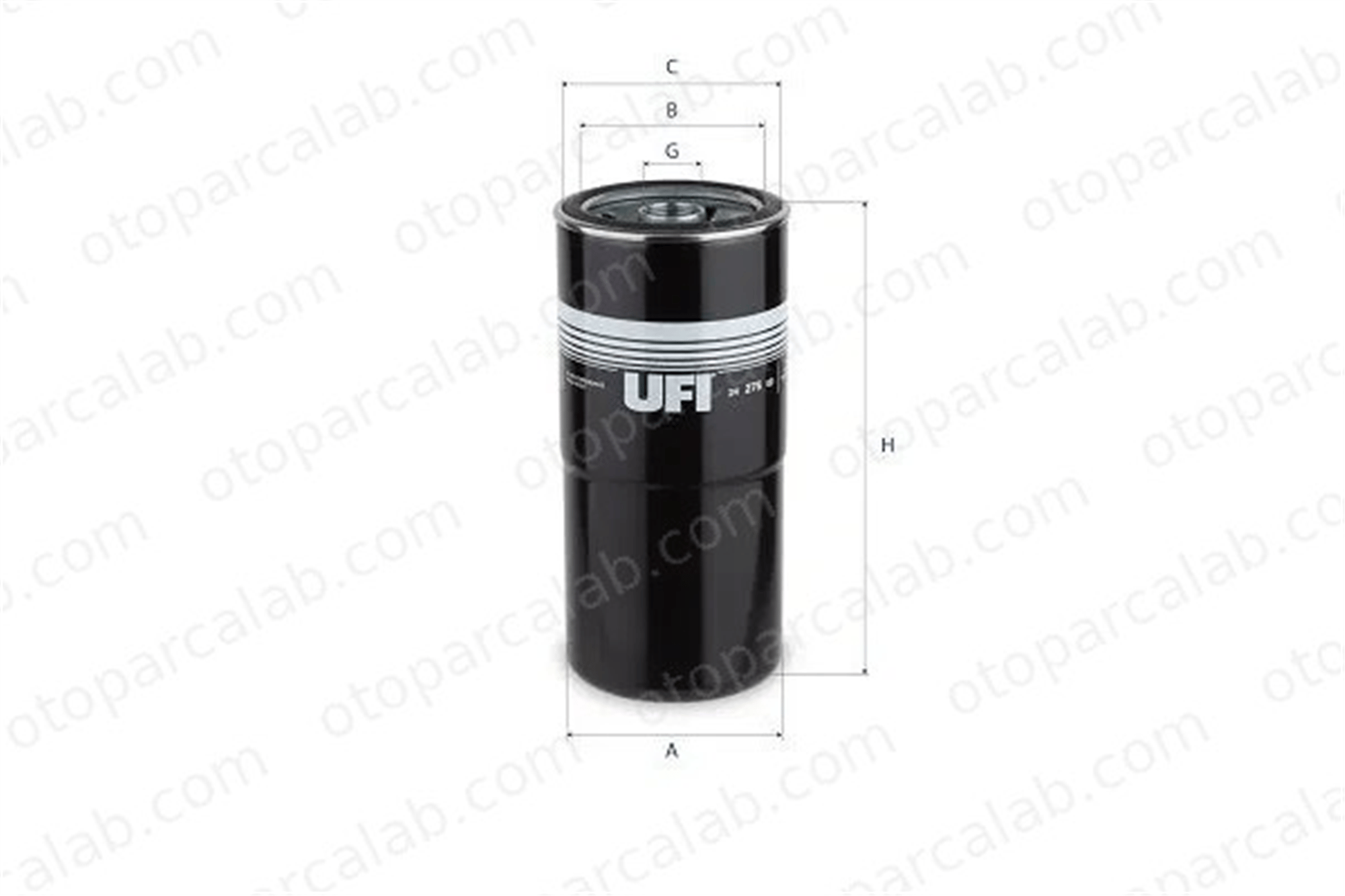UFI 24.276.00 Yakıt Filtresi MITSUBISHI LANCER IV Hatchback TOYOTA CARINA E VI 2427600 57622755