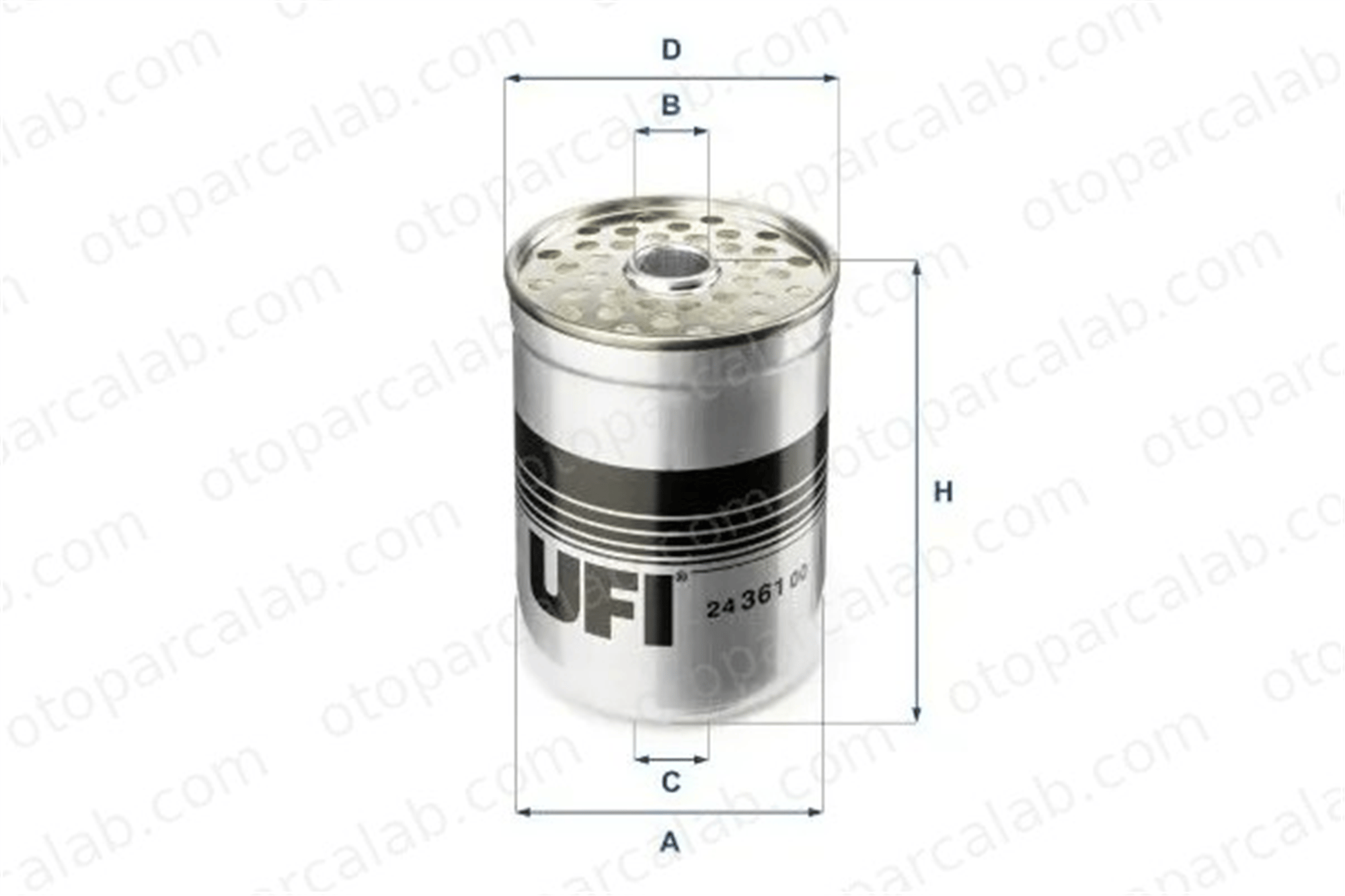 UFI 24.361.00 Yakıt Filtresi CITROËN BX Break C25 Minibüs/Otobüs 2436100 2W3236