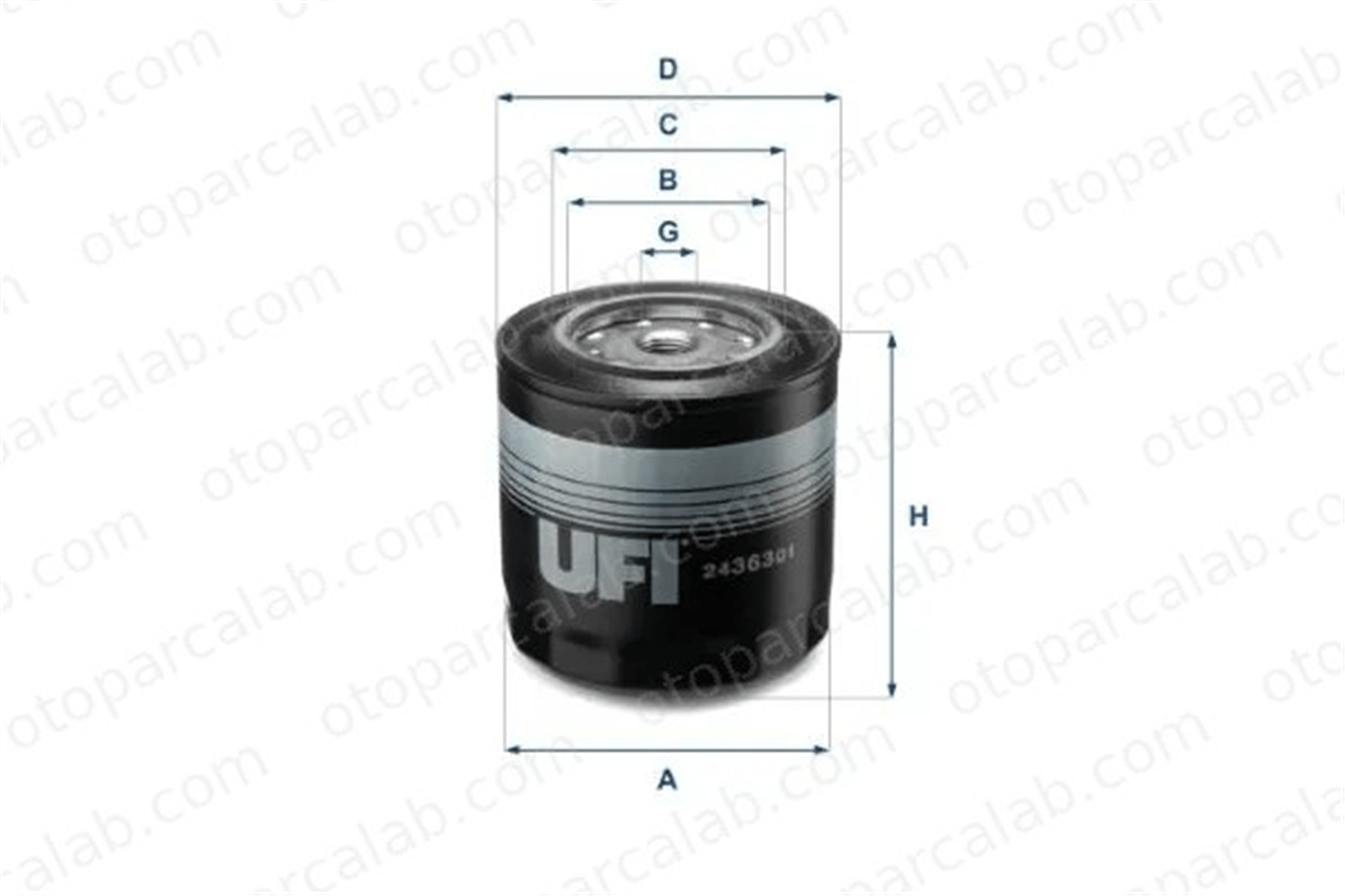 UFI 24.363.01 Yakıt Filtresi FIAT DUCATO Panelvan/Van DUCATO Platform şasi 2436301 4780270