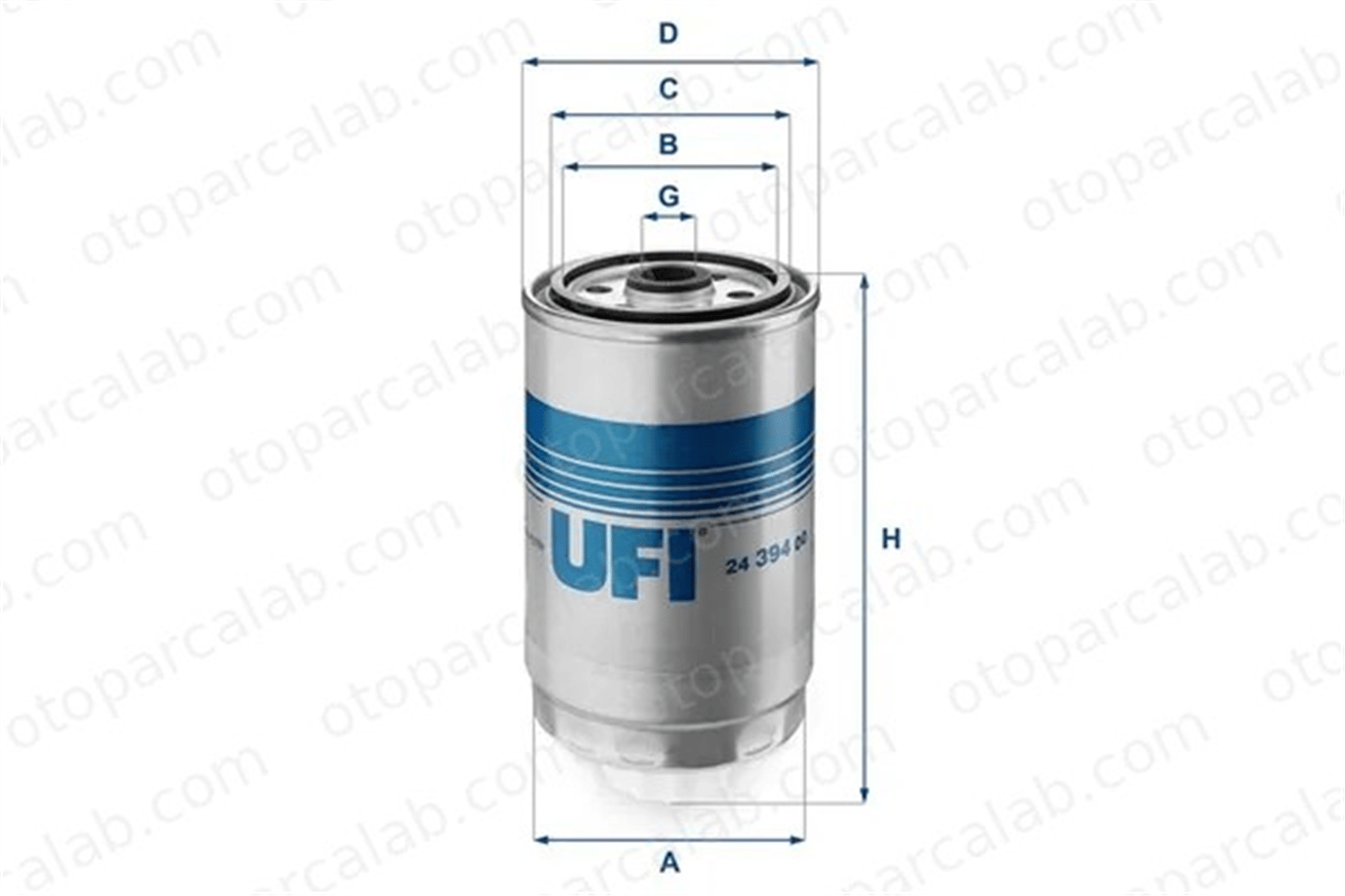 UFI 24.394.00 Yakıt Filtresi IVECO DAILY III Panelvan/Van DAILY III Platform şasi 2439400 5001859430