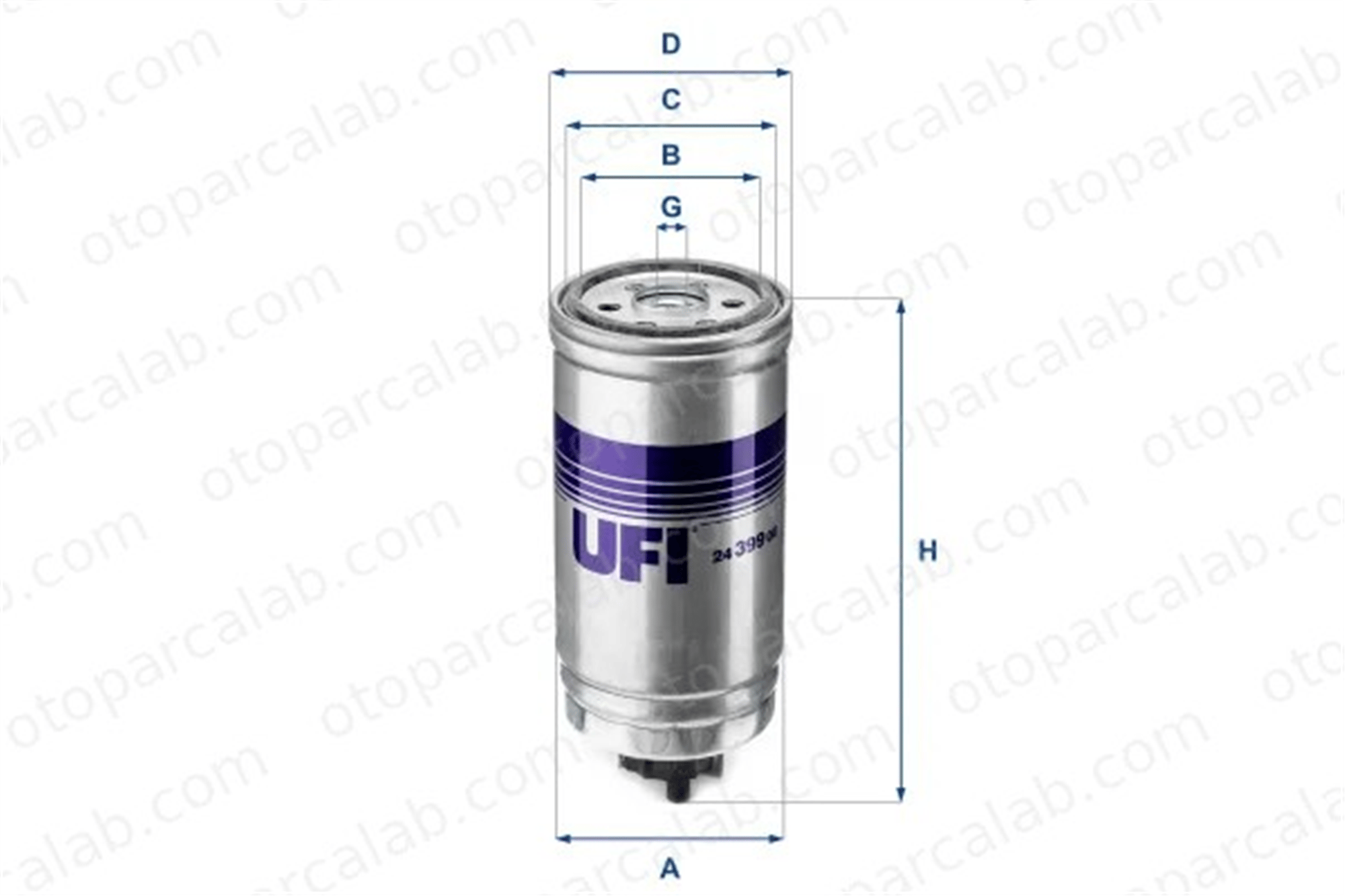 UFI 24.399.00 Yakıt Filtresi BMW 5 5 Touring 2439900 13322245006