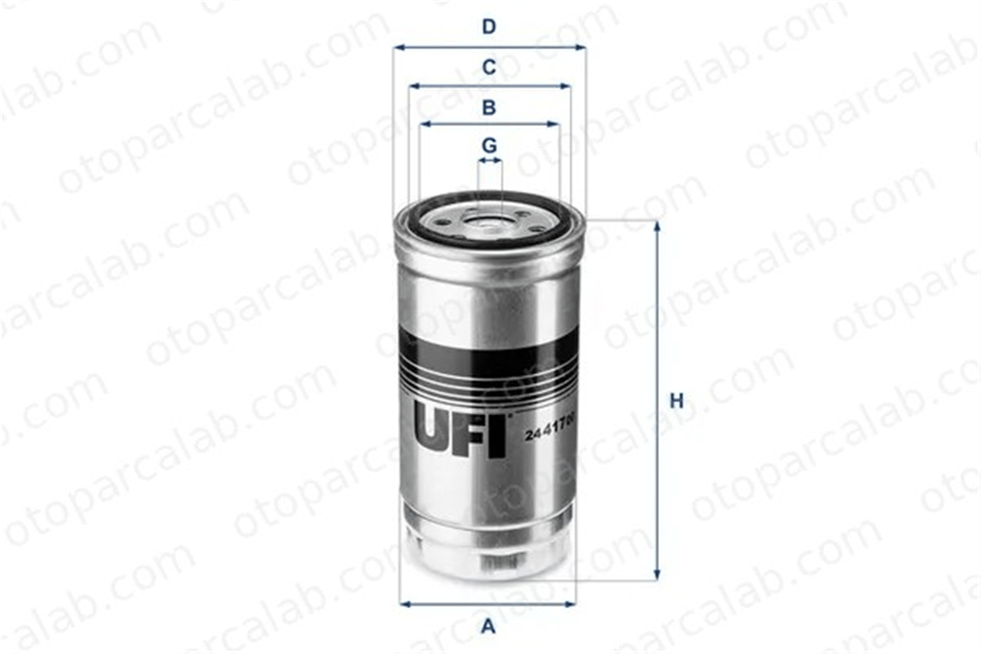 UFI 24.417.00 Yakıt Filtresi BMW 7 MG MG ZT 2441700 13322248279