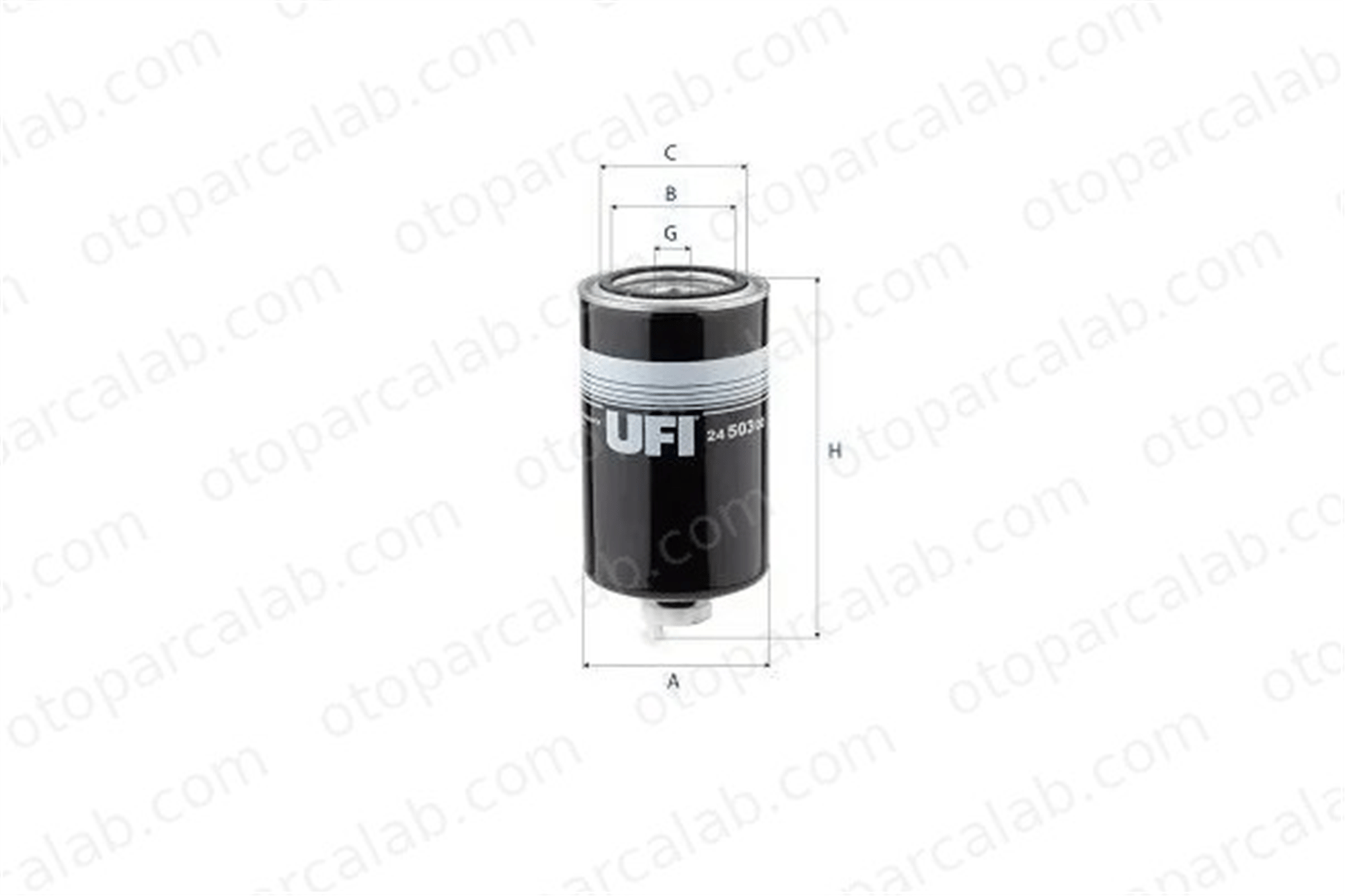 UFI 24.503.00 Yağ Filtresi MERCEDES-BENZ 123 Sedan T1 Platform şasi 3308638 3315843