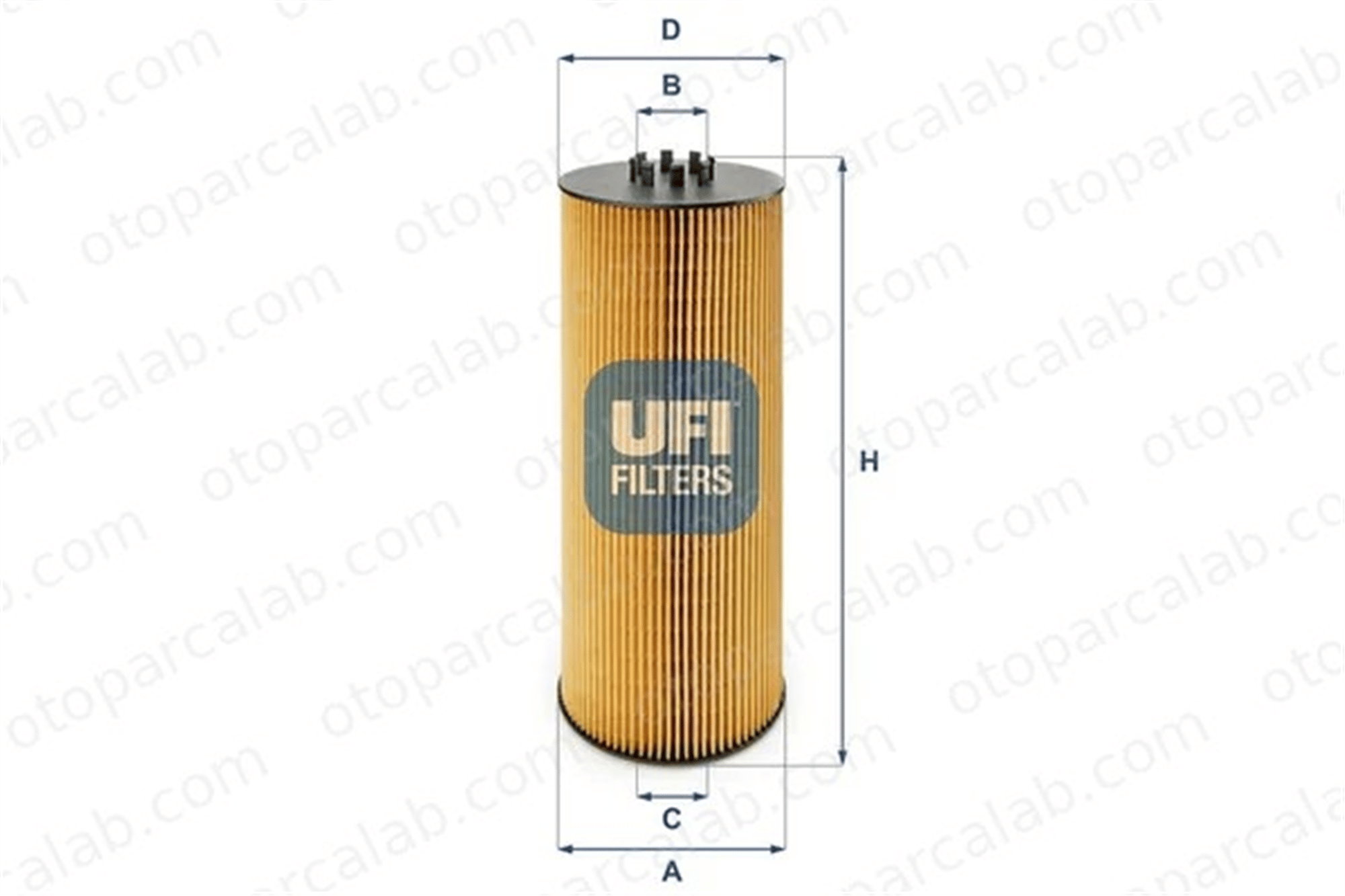 UFI 25.006.00 Yağ Filtresi MERCEDES-BENZ AROCS ACTROS MP4 / MP5 2500600 687100