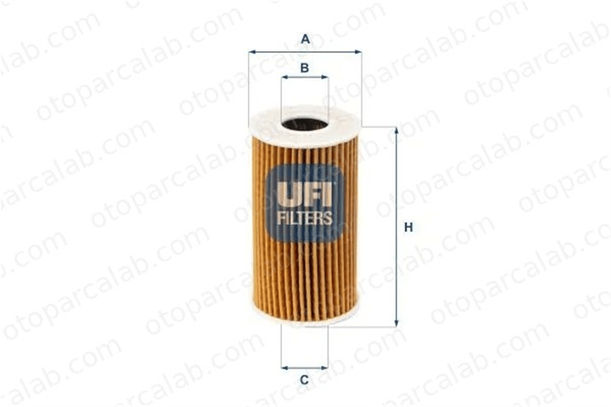 UFI 25.223.00 Yağ Filtresi LAND ROVER RANGE ROVER EVOQUE DISCOVERY SPORT JDE37128 LR073669