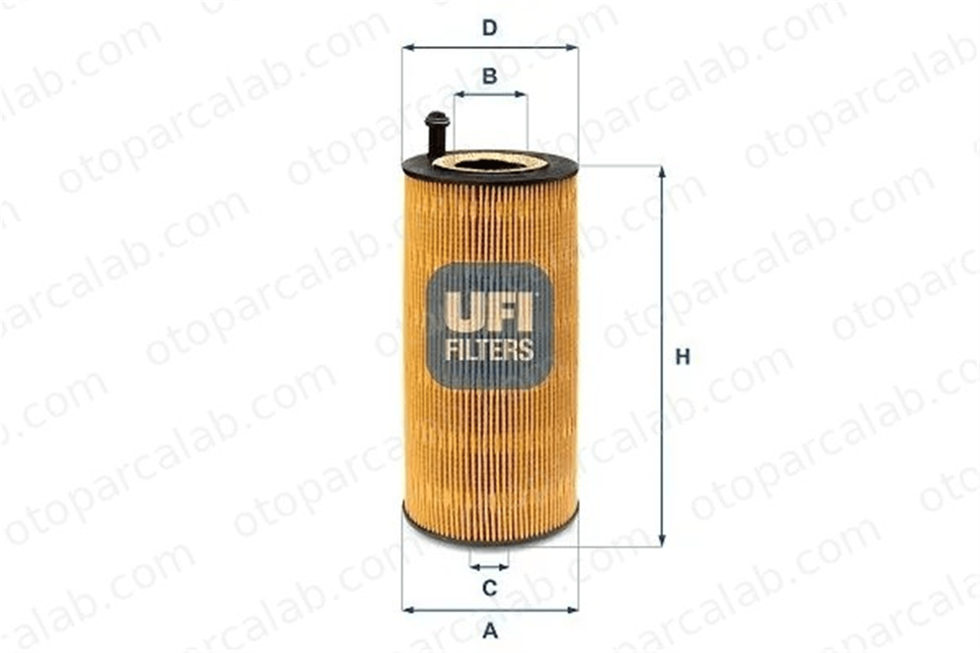 UFI 25.237.00 Yağ Filtresi MERCEDES-BENZ AROCS ACTROS MP4 / MP5 2523700 7731870