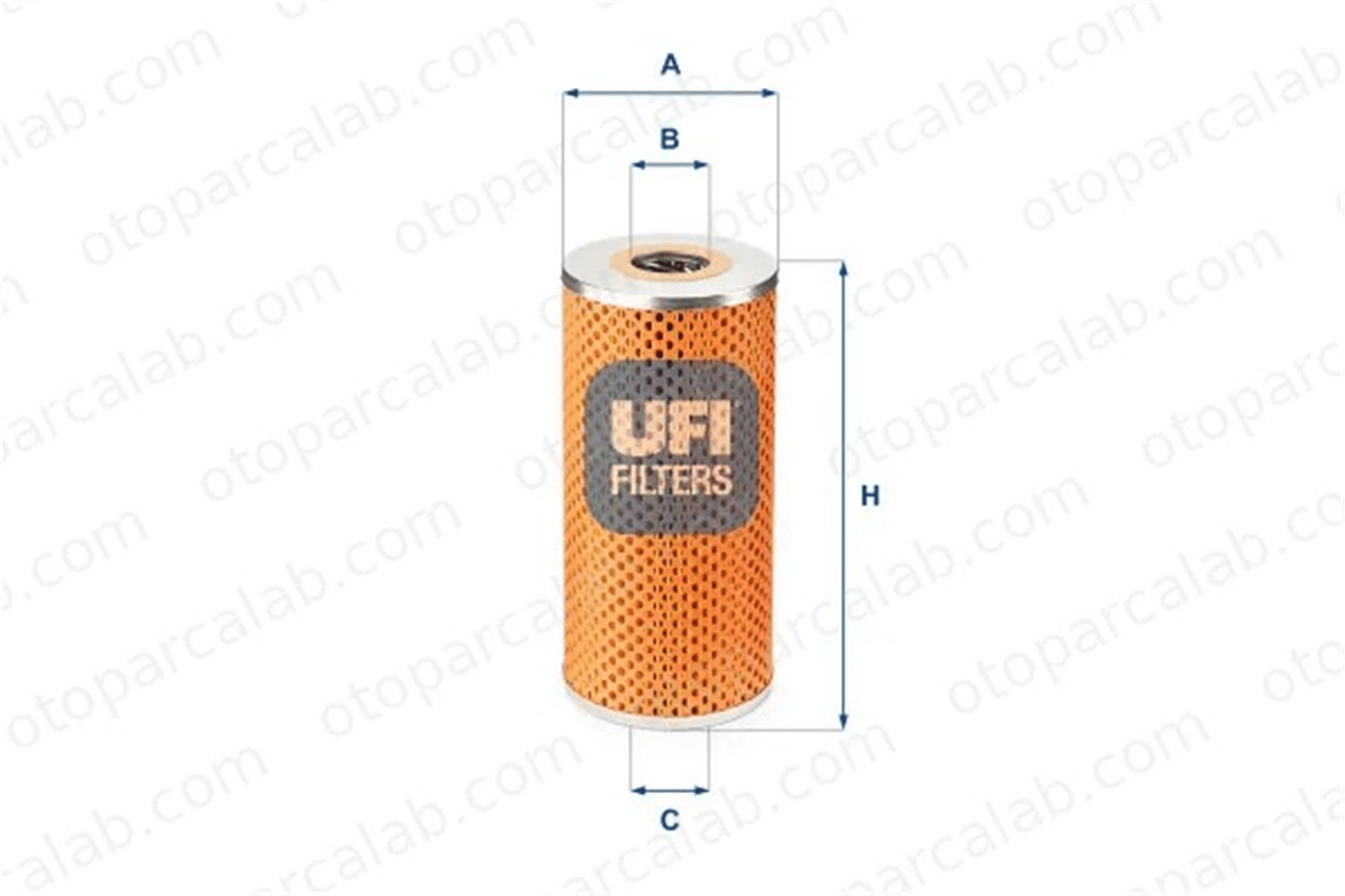 UFI 25.401.00 Yağ Filtresi MERCEDES-BENZ AROCS ACTROS MP4 / MP5 2540100 1909123