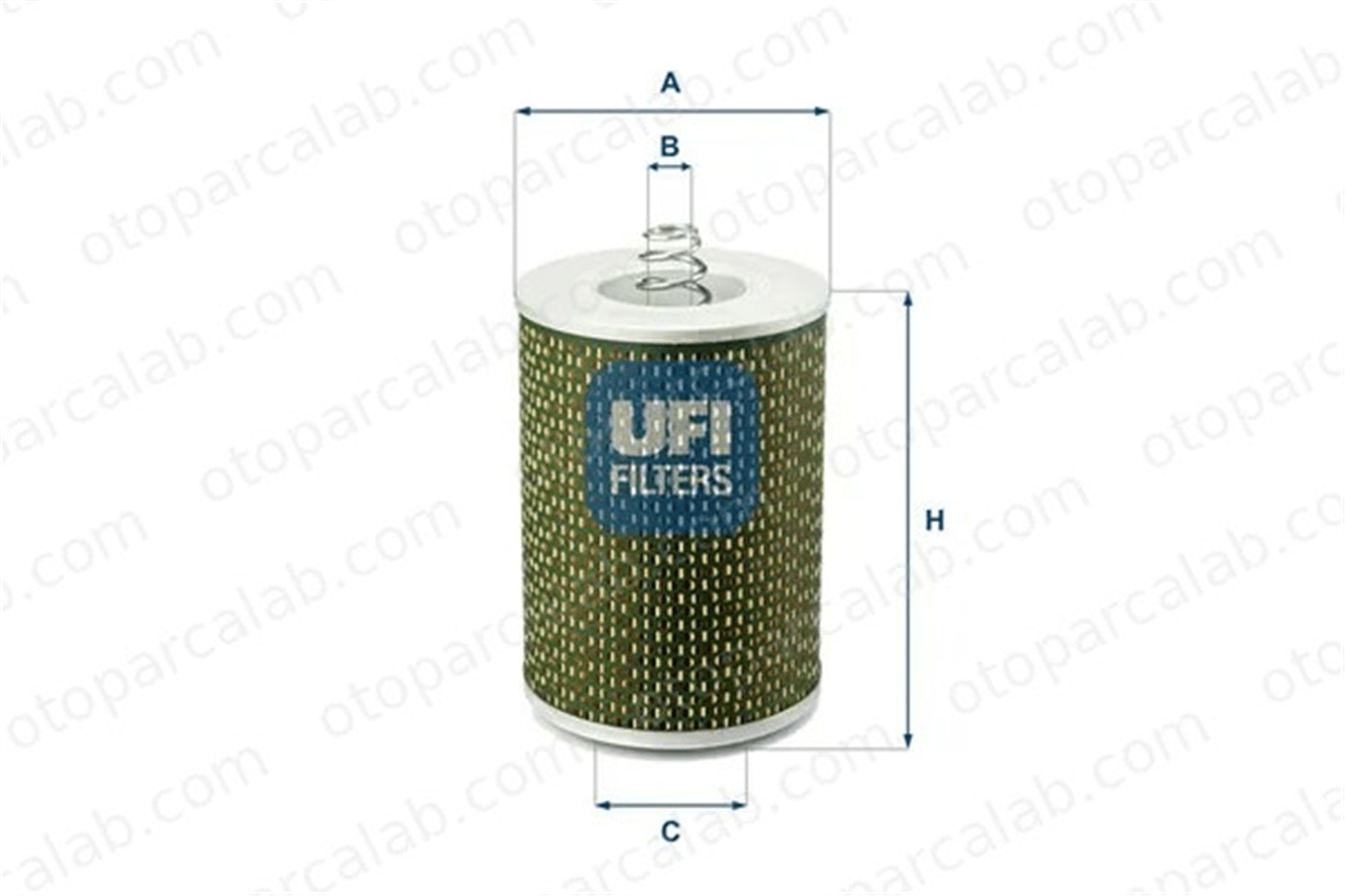 UFI 25.505.00 Yağ Filtresi MAN F90 MERCEDES-BENZ AROCS 2550500 1335290