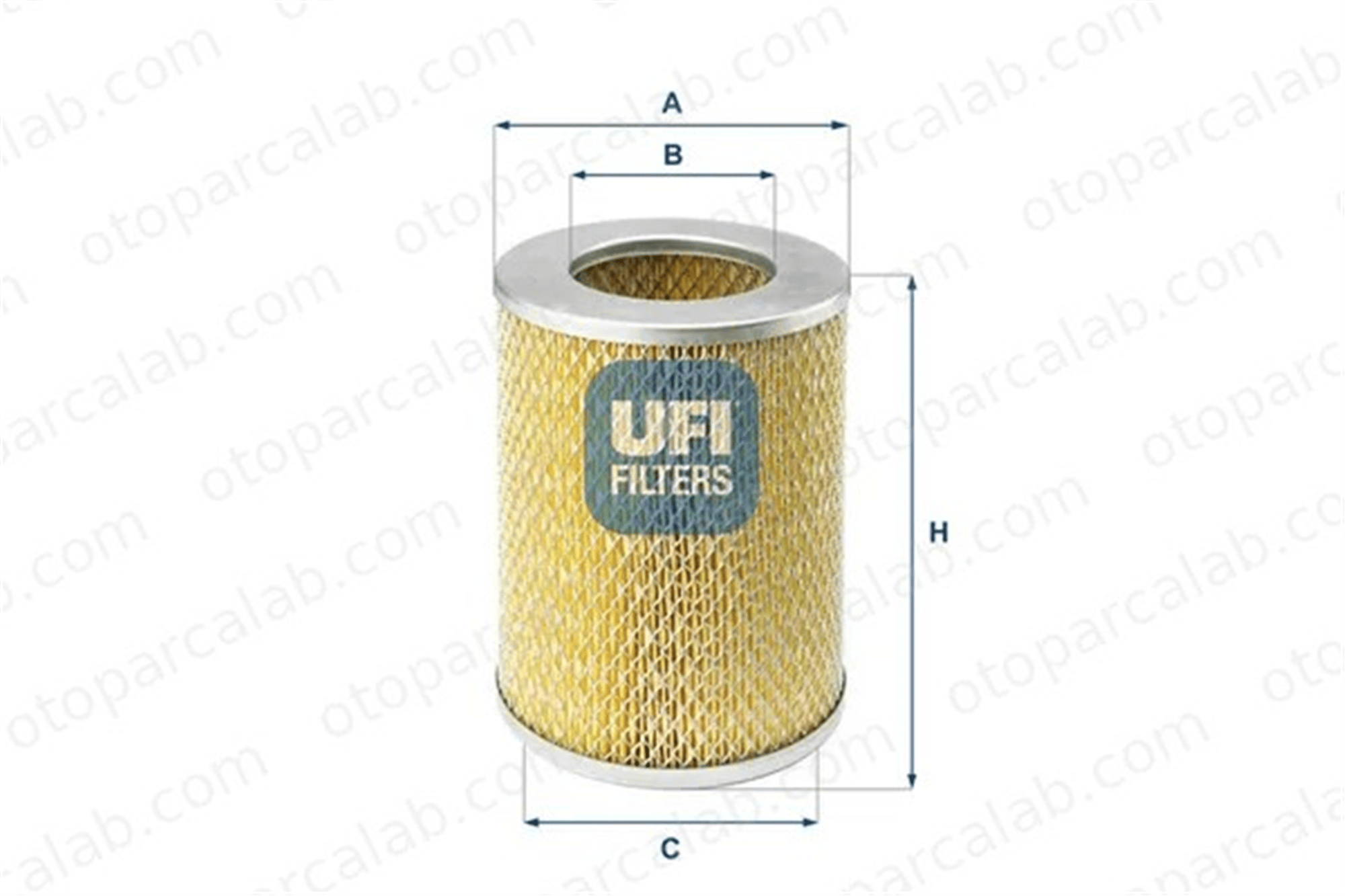 UFI 27.140.00 Hava Filtresi ISUZU MIDI Panelvan/Van TOYOTA LAND CRUISER 8942320590 25062045