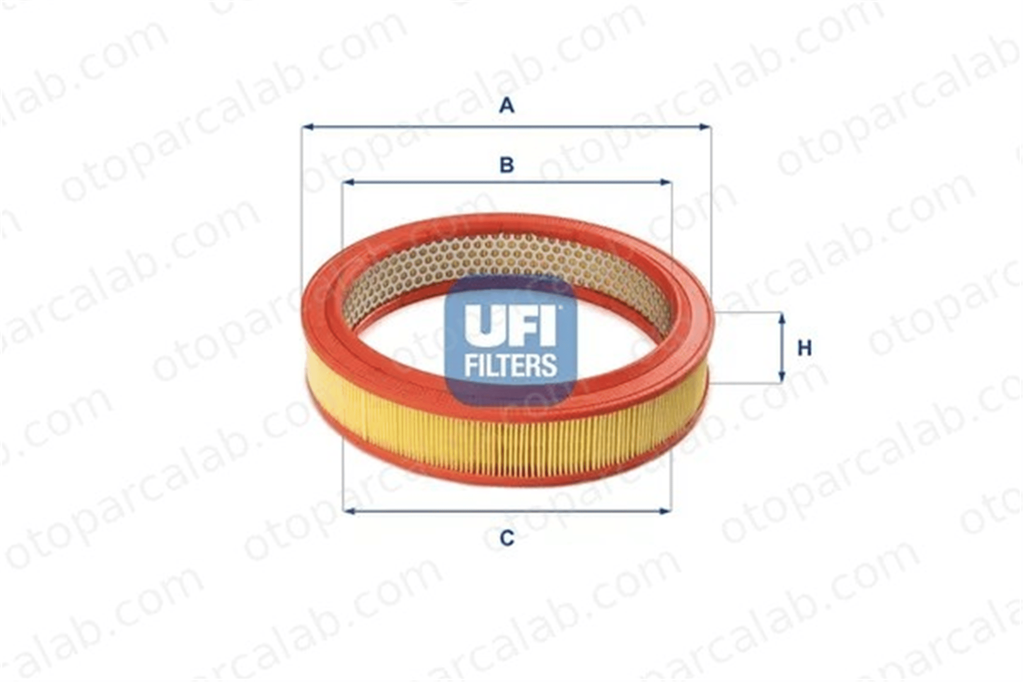 UFI 30.802.01 Hava Filtresi AUDI 80 B2 Sedan VW PASSAT B2 Variant 75524148 95558218