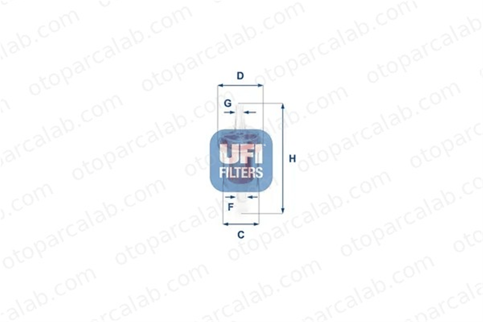 UFI 31.027.00 Yakıt Filtresi MERCEDES-BENZ 190 /8 A0014776901 14772101