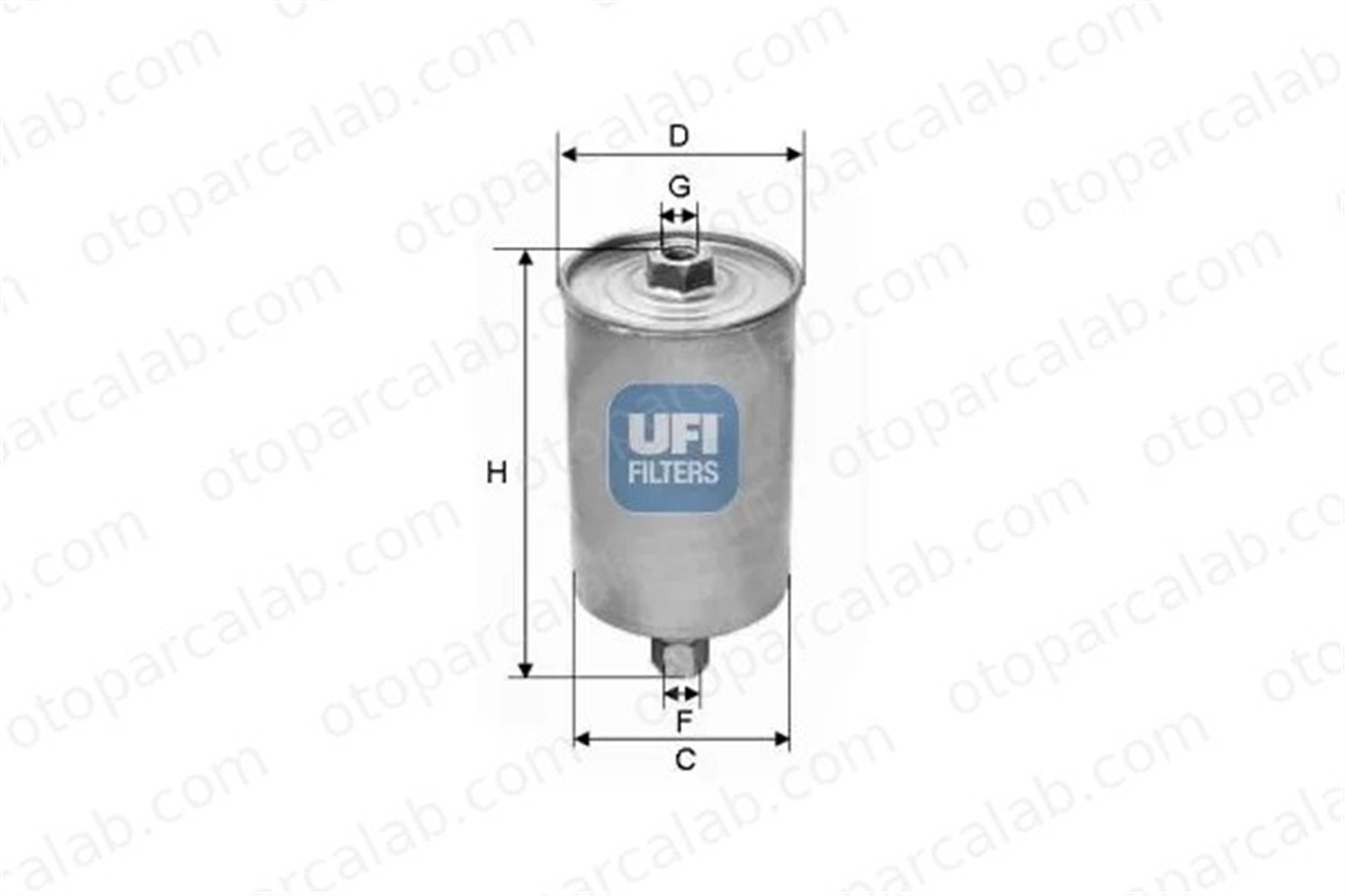 UFI 31.594.00 Yakıt Filtresi AUDI 100 C2 Avant 100 C2 Sedan 3159400 25055429