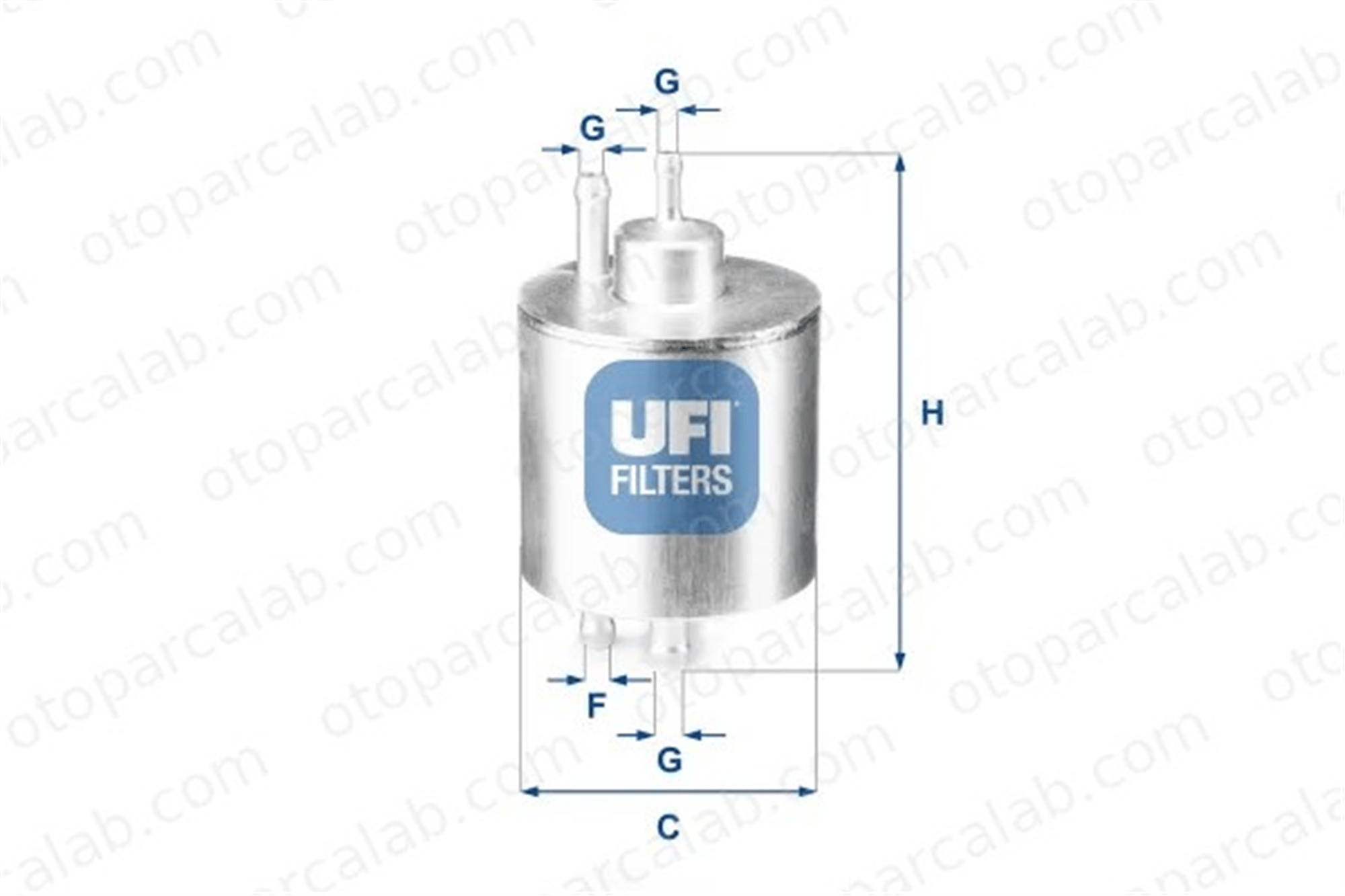 UFI 31.834.00 Yakıt Filtresi MERCEDES-BENZ A-SERISI VANEO A0024773901 24773801