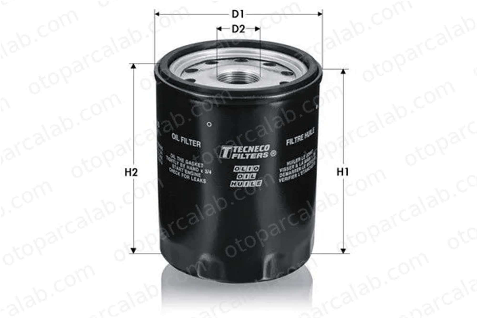 UFI 80.044.00 Yağ Filtresi FIAT 90 NEW HOLLAND T6 8004400 1930299