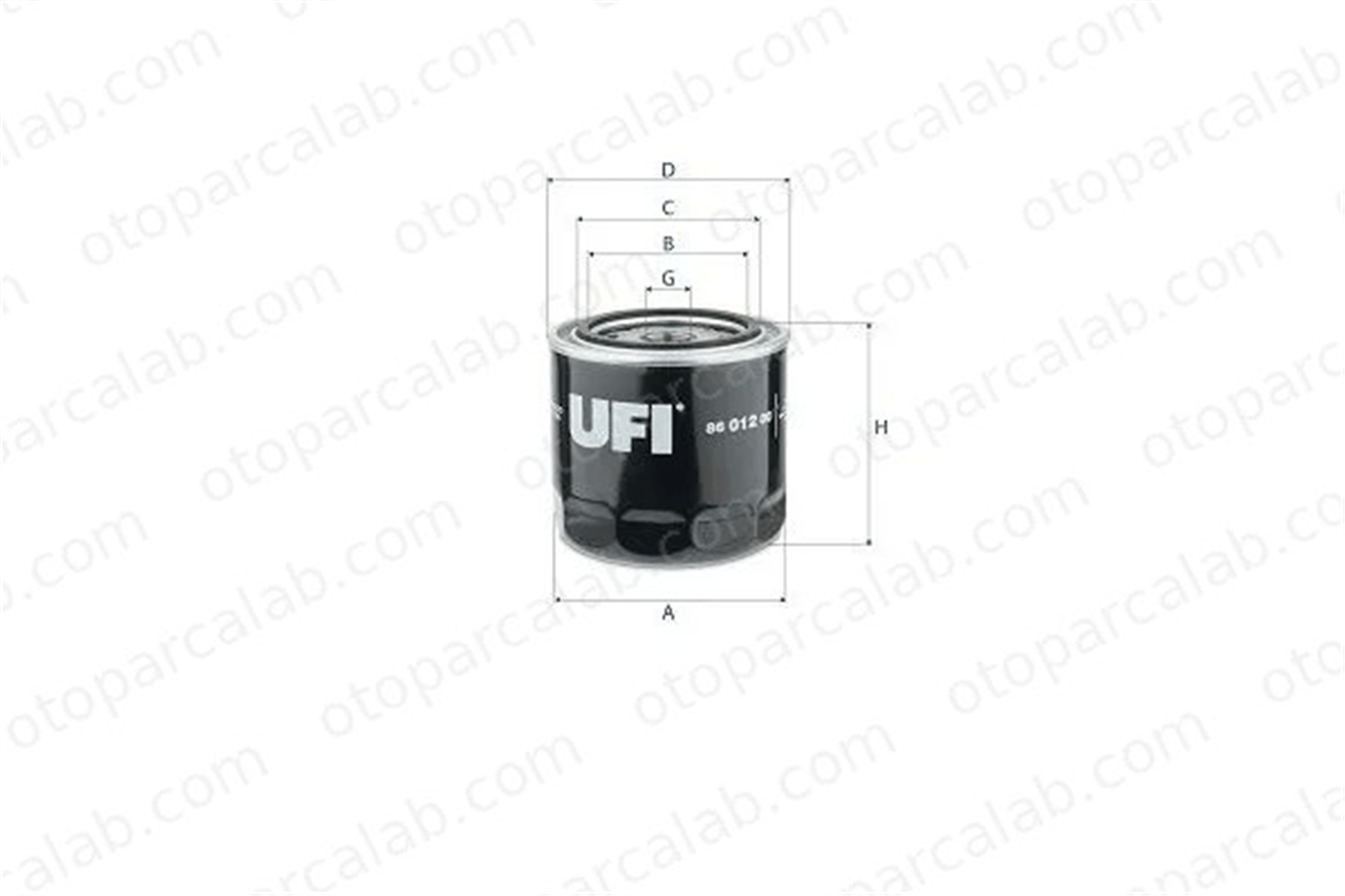 UFI 86.012.00 Yağ Filtresi VOLVO FL6 FL10 11445474 AM39653