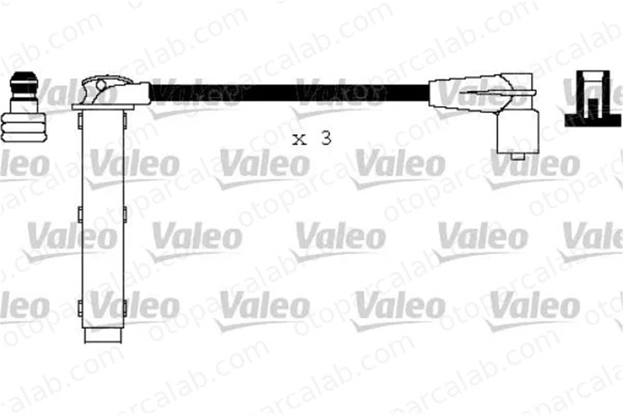 VALEO 346130 Buji Kablosu ROVER 75 75 I Tourer 346130 GHT294