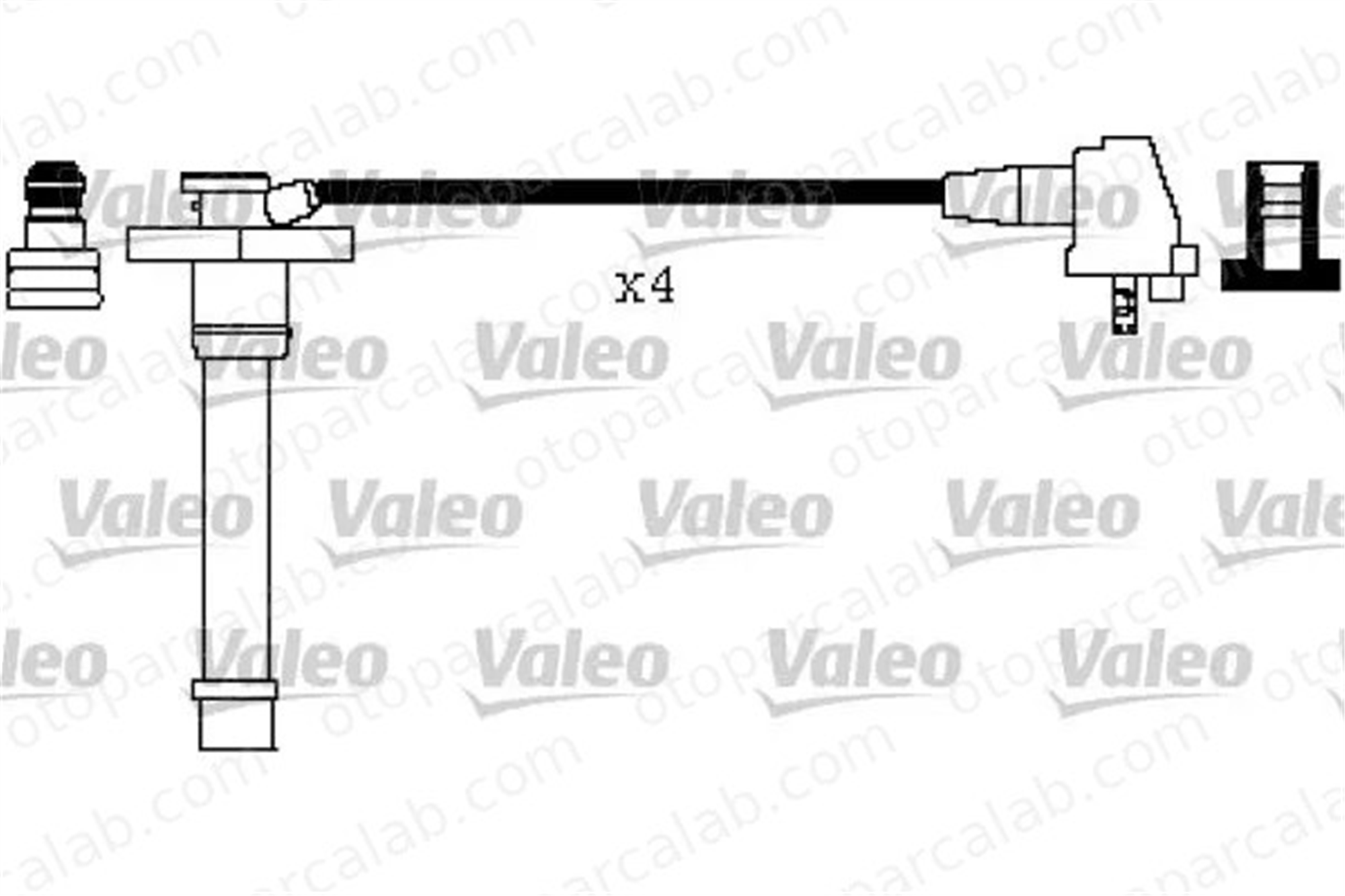VALEO 346418 Buji Kablosu TOYOTA COROLLA Compact CARINA E VI 9091915208 9091915209
