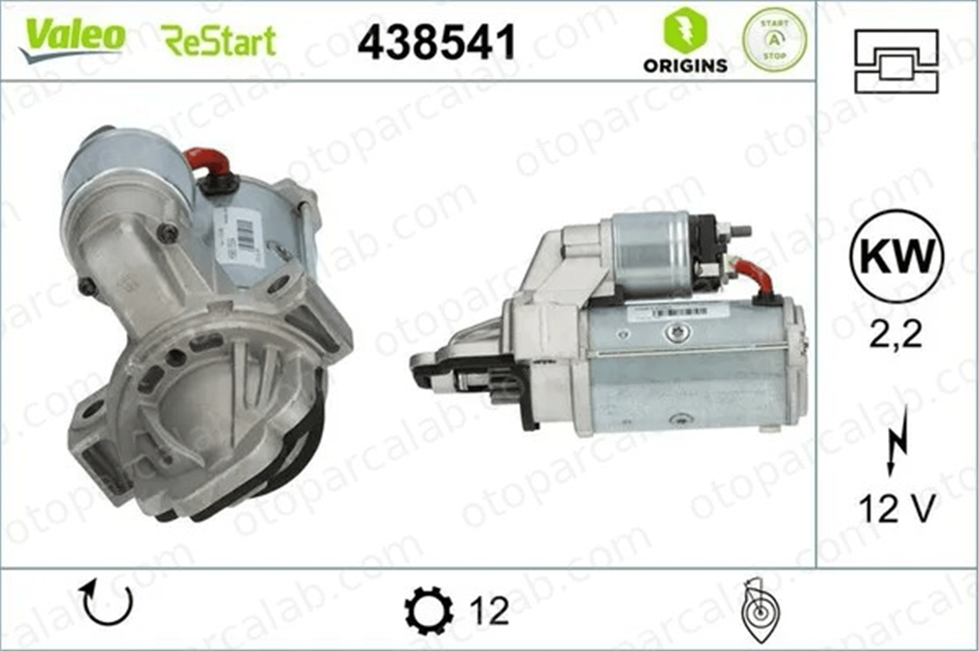 VALEO 438541 Marş Dinamosu FORD TRANSIT V363 Panelvan/Van TRANSIT V363 Platform şasi CC1T11000ED CC1T11000EC