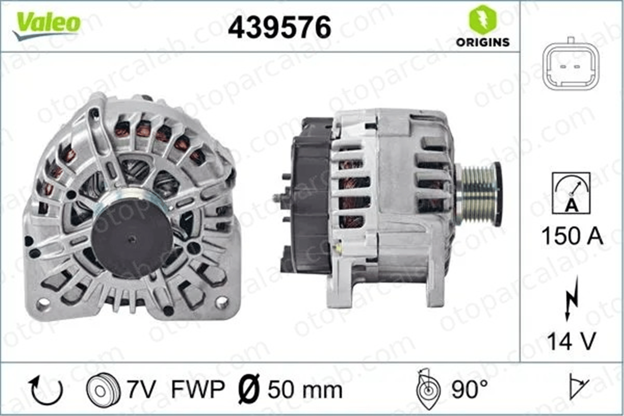 VALEO 439576 Alternatör OPEL MOVANO B Platform şasi MOVANO B Minibüs/Otobüs 8200404459 2310000Q0J