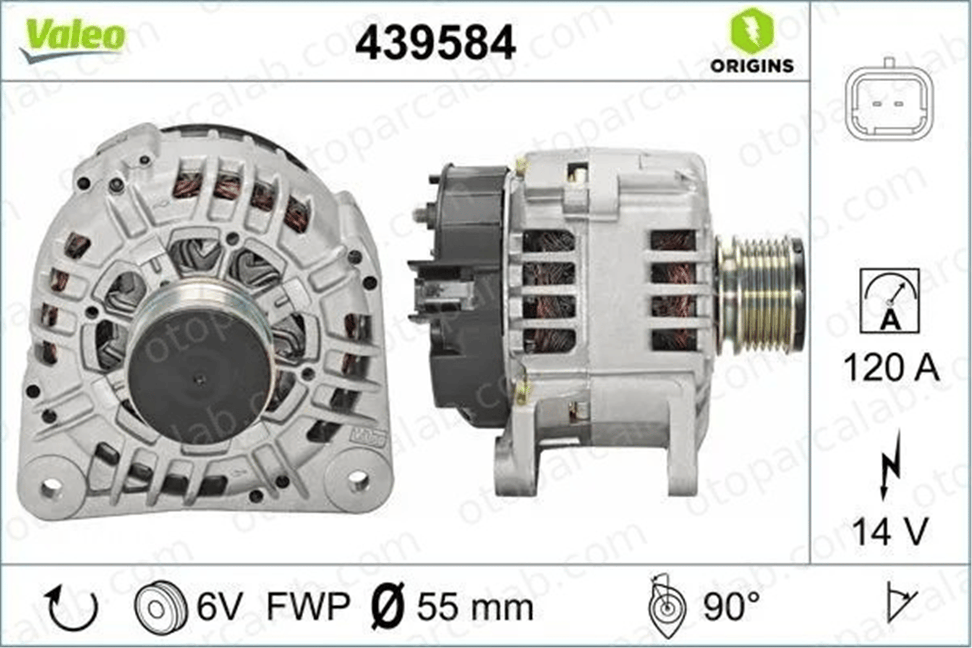 VALEO 439584 Alternatör DACIA DUSTER LODGY 231002949R 8200385098