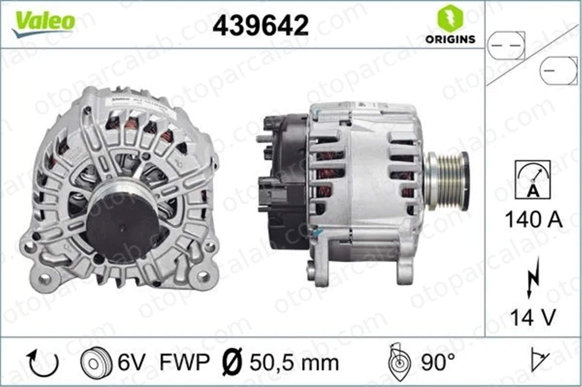 VALEO 439642 Alternatör AUDI A4 B8 A4 B8 Avant 3G903016E 03G903016E