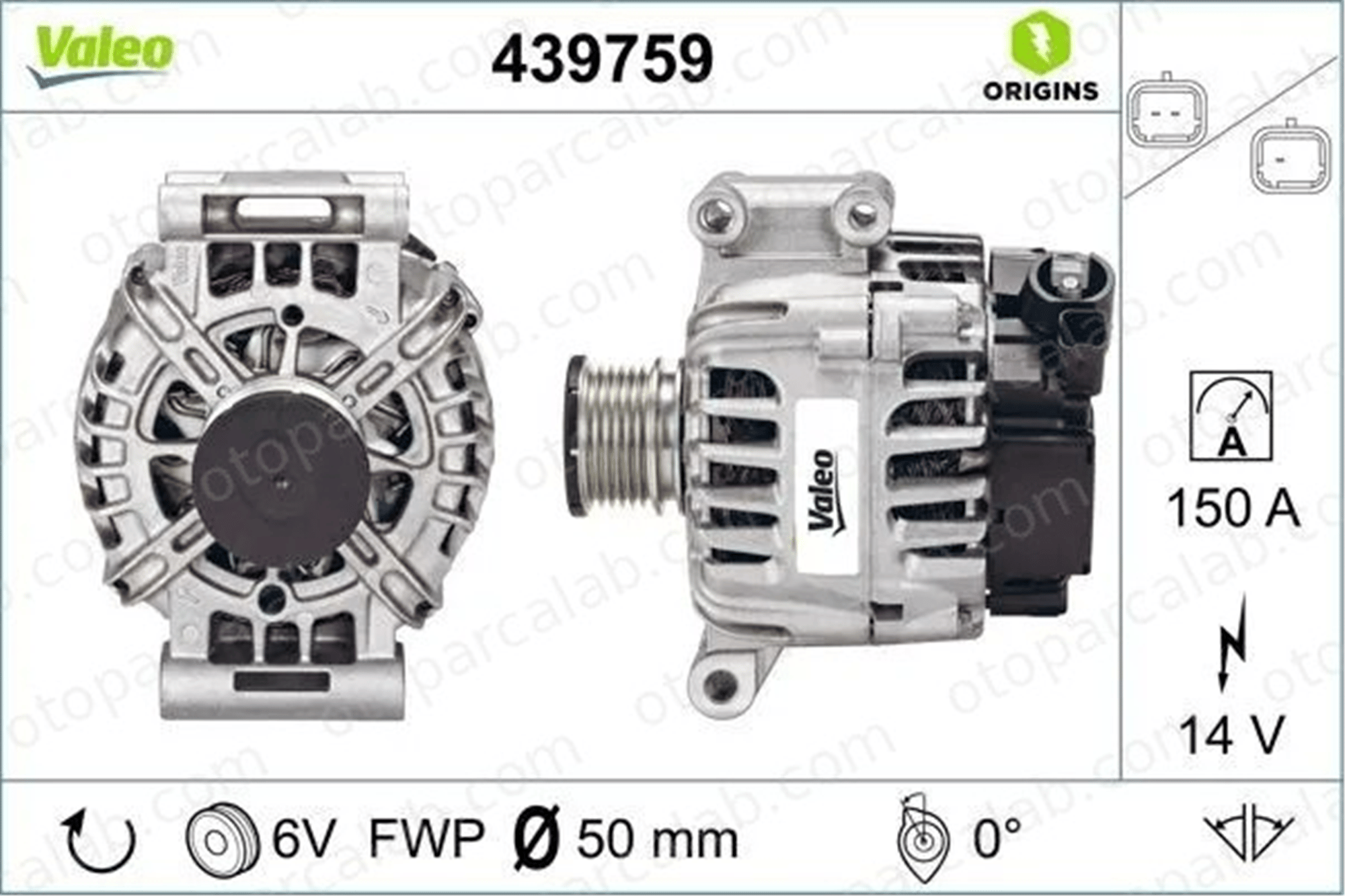 VALEO 439759 Alternatör MINI MINI MINI COUNTRYMAN 5705NR 12317553009