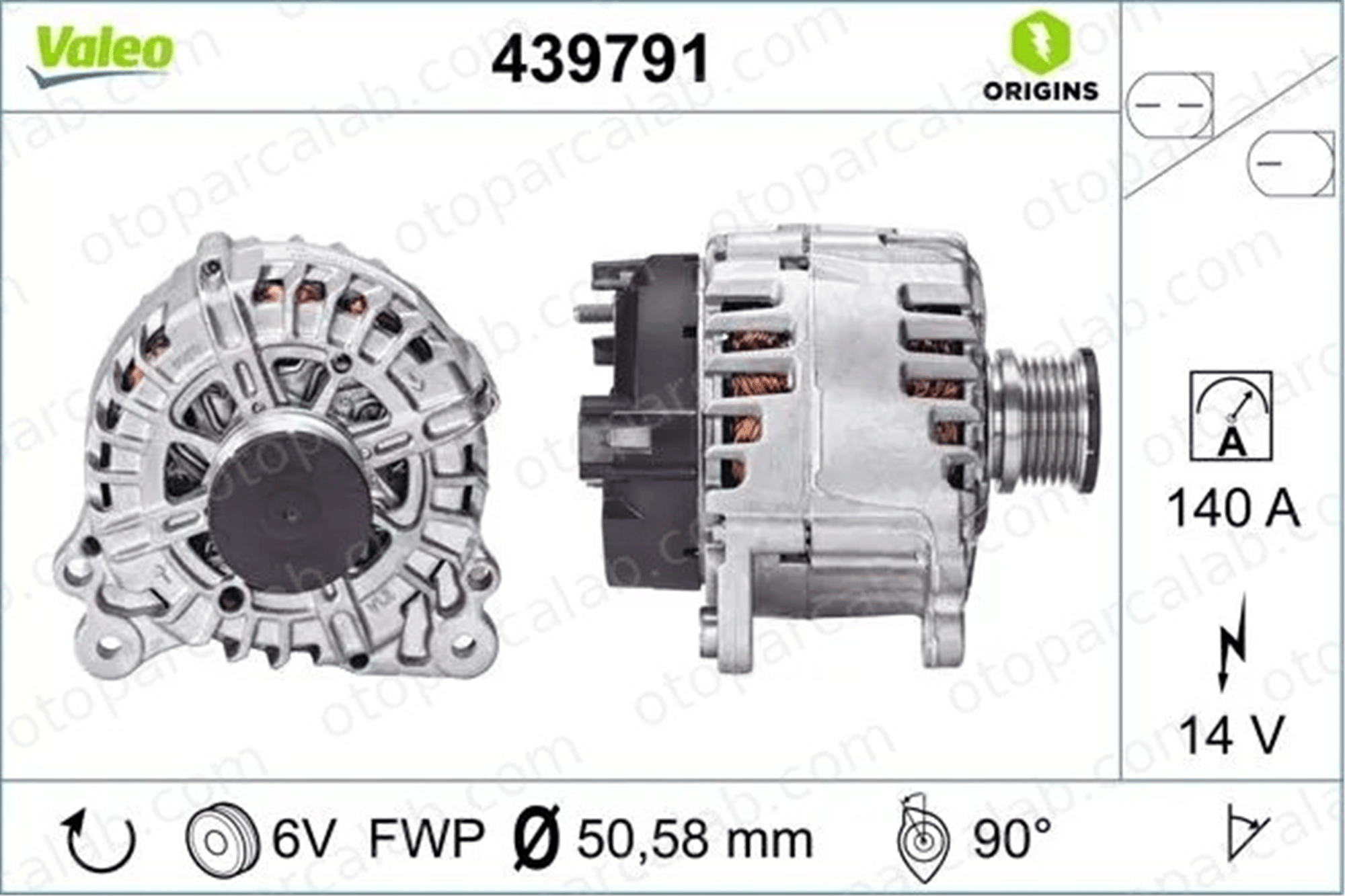 VALEO 439791 Alternatör VW TRANSPORTER T6 / CARAVELLE T6 Minibüs/Otobüs TRANSPORTER T6 Panelvan/Van 3L903023K 03L903023K
