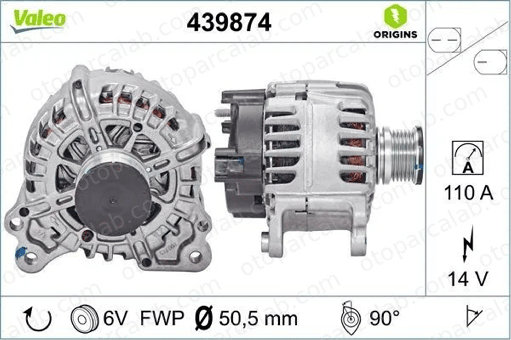 VALEO 439874 Alternatör SEAT LEON ST VW GOLF VII 3L903023J 03L903023J