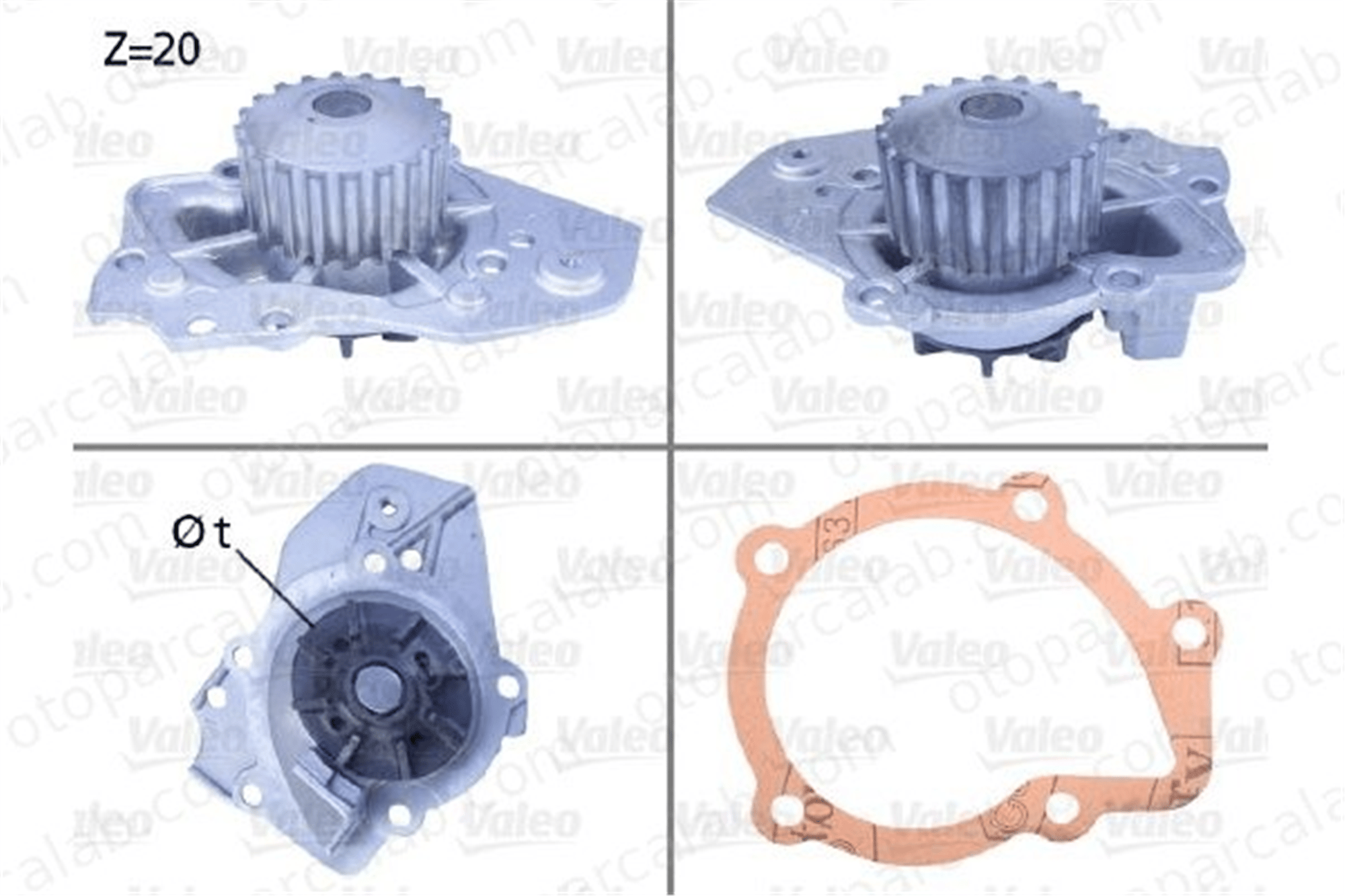 VALEO 506011 Devirdaim Su Pompası CITROËN BX BX Break 120163 120139