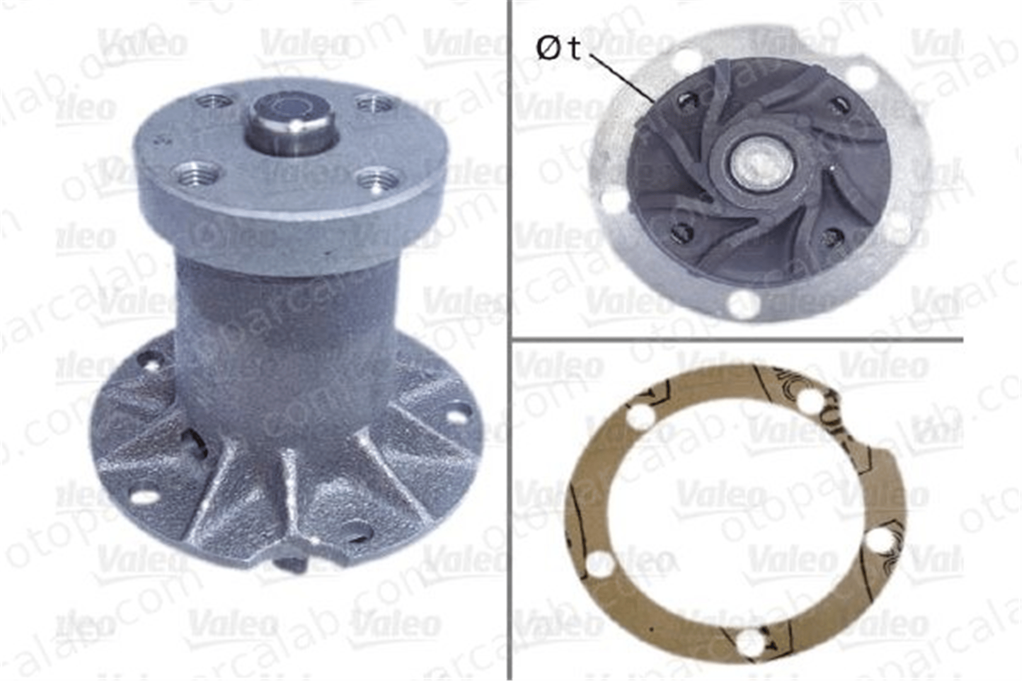 VALEO 506100 Devirdaim Su Pompası MERCEDES-BENZ 123 Sedan /8 A1102000920 1102000220