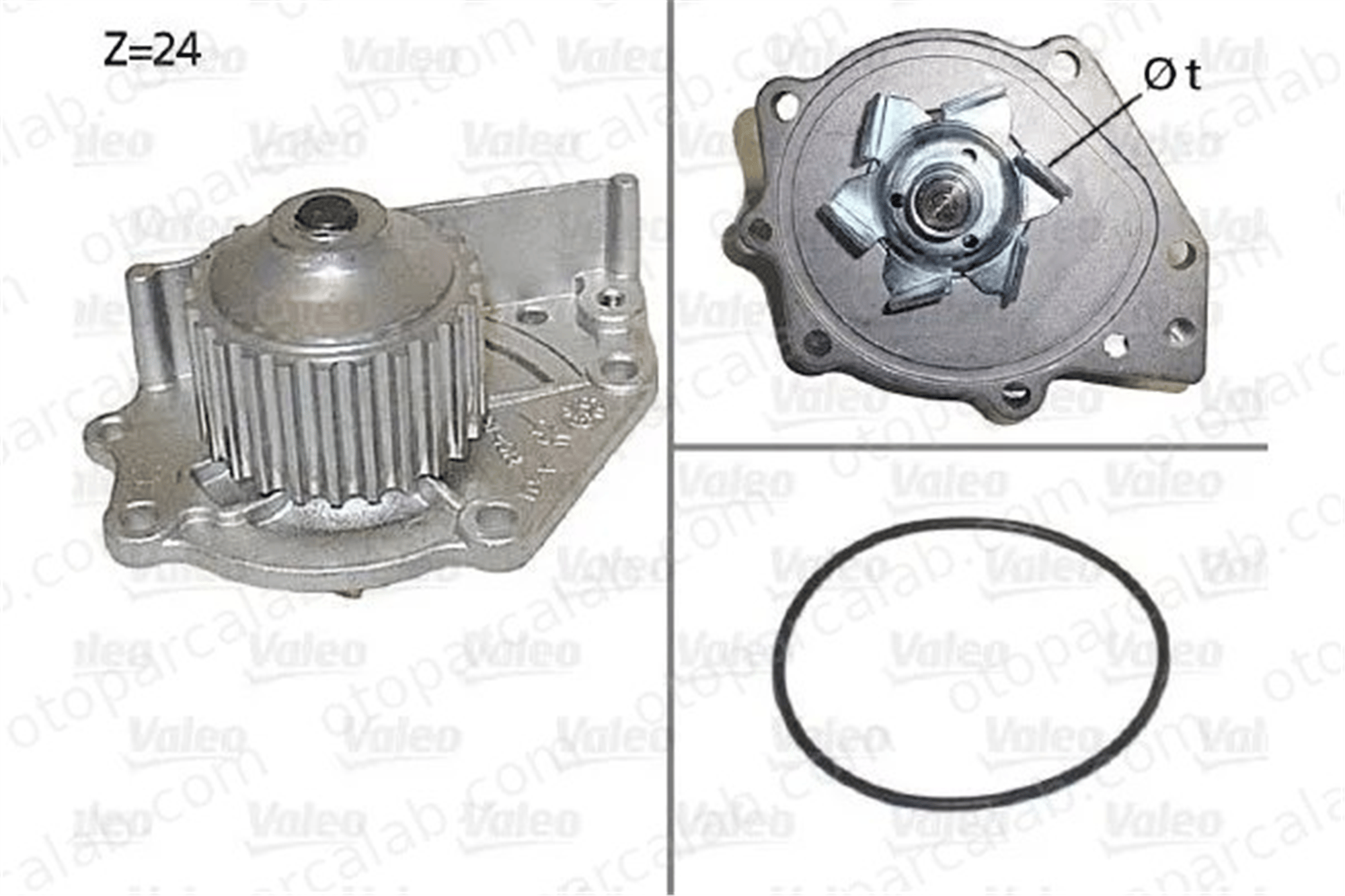 VALEO 506114 Devirdaim Su Pompası ROVER 25 I Hatchback MG MG TF GWP333 PEB10051