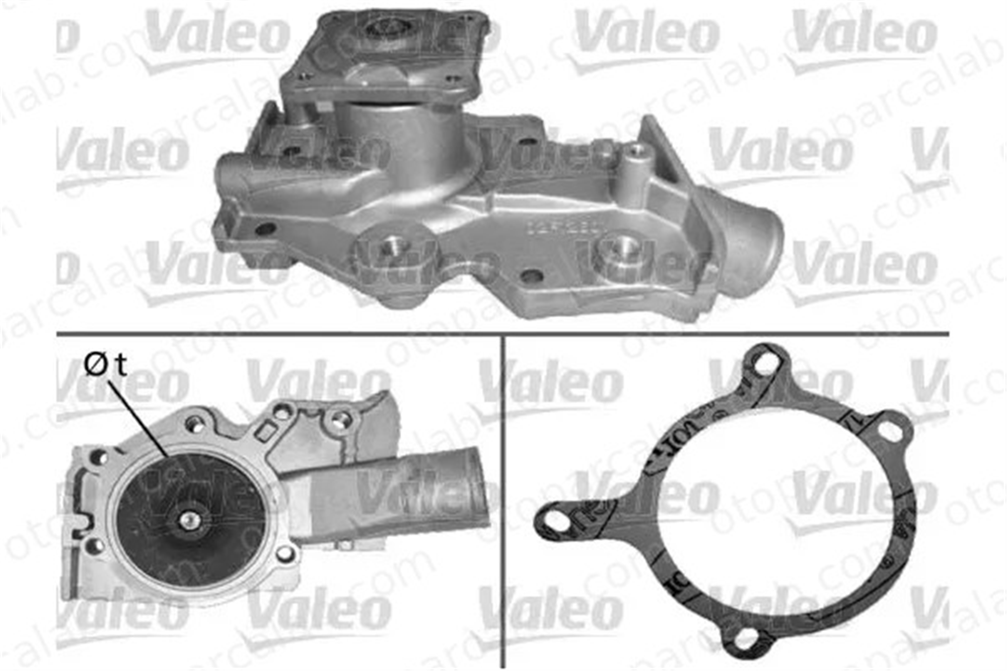 VALEO 506283 Devirdaim Su Pompası FORD MONDEO I MONDEO I Turnier 938M8591AA 6878045
