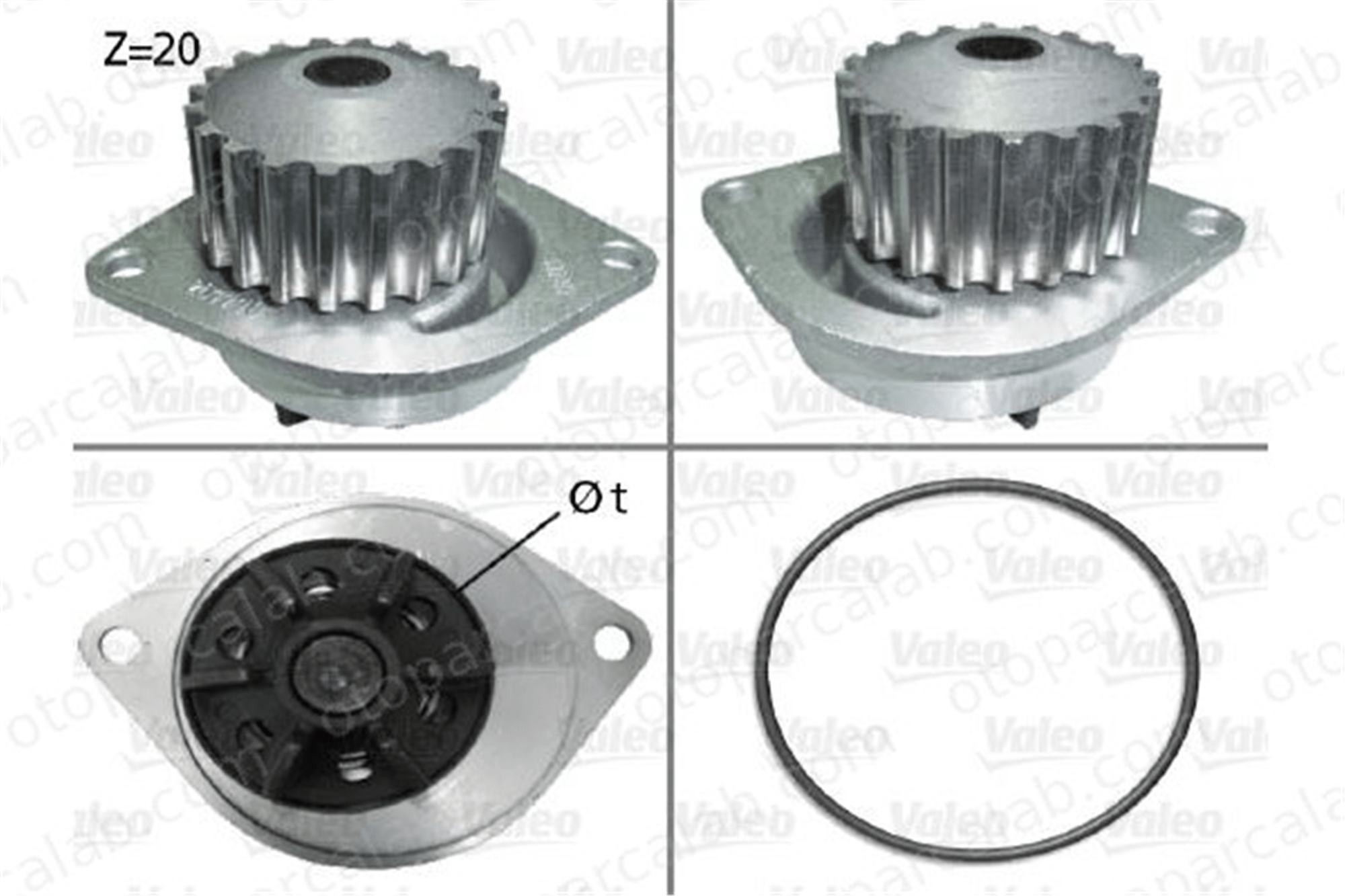 VALEO 506290 Devirdaim Su Pompası CITROËN AX PEUGEOT 205 II 120158 120197