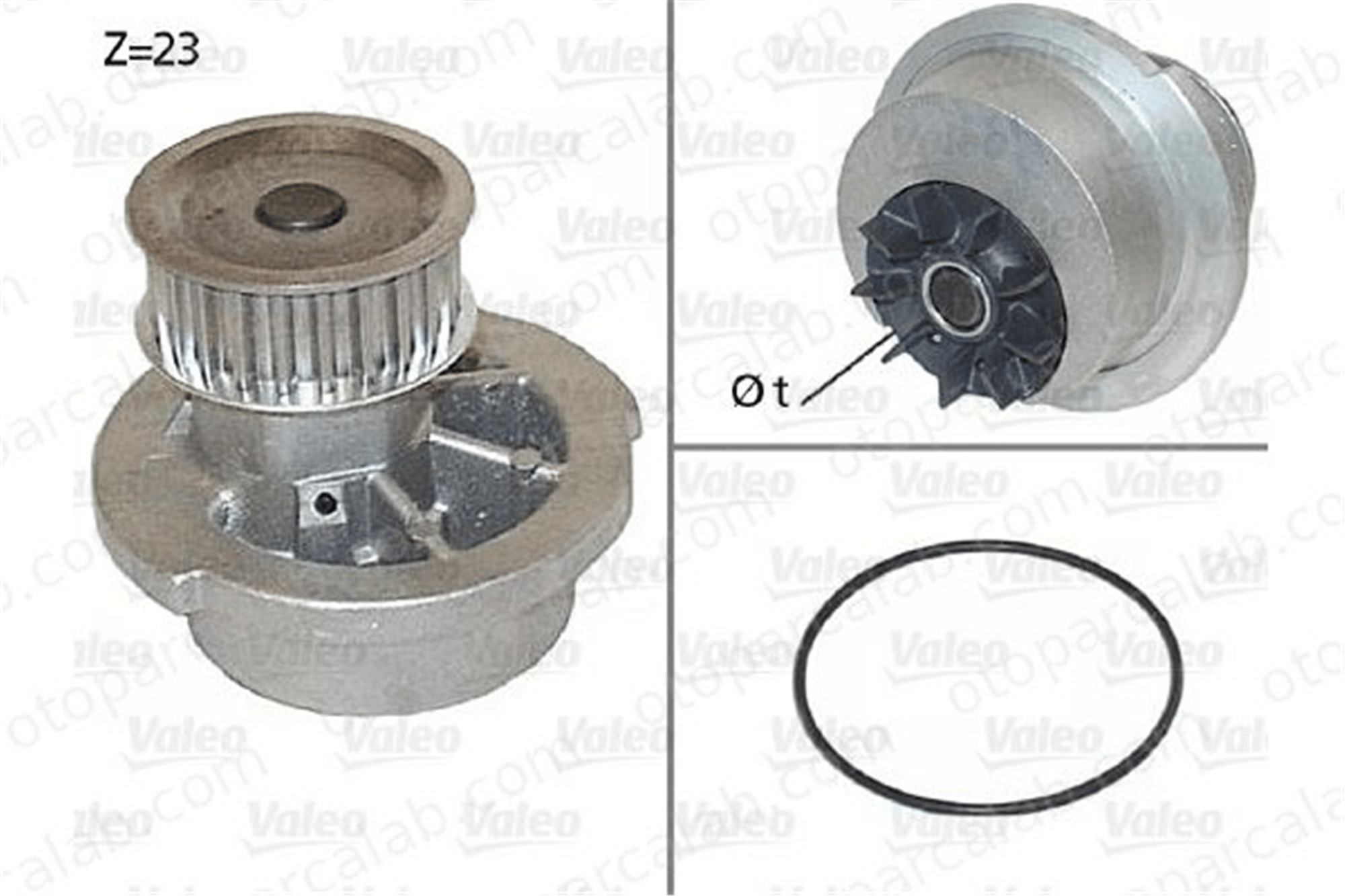 VALEO 506308 Devirdaim Su Pompası OPEL TIGRA ASTRA G Station wagon 1334046 1334066