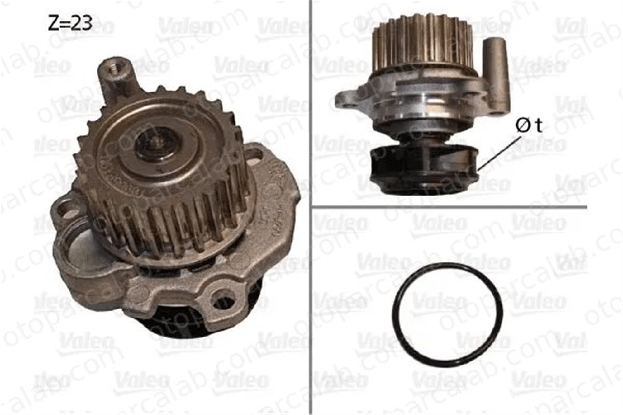 VALEO 506532 Devirdaim Su Pompası AUDI A3 SKODA OCTAVIA I Combi 6A121011C 06A121011C