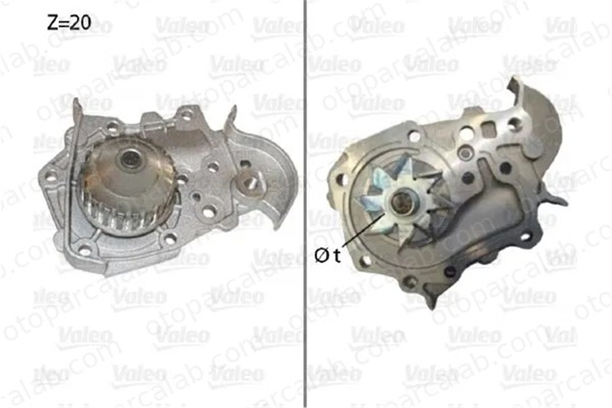 VALEO 506573 Devirdaim Su Pompası DACIA LOGAN RENAULT KANGOO Express 2101000QAJ 7700861686