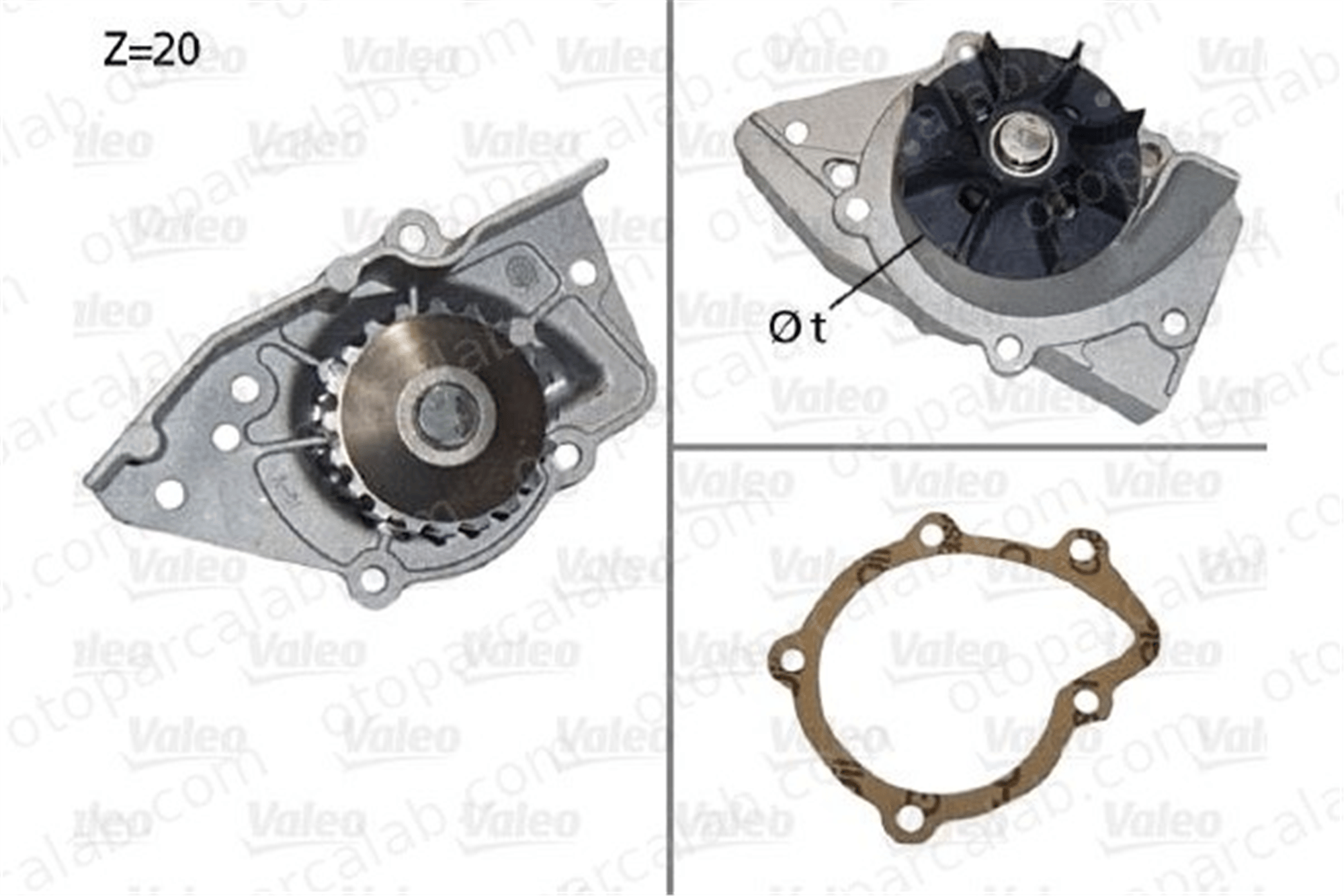 VALEO 506574 Devirdaim Su Pompası PEUGEOT 306 Hatchback BOXER Panelvan/Van 1201A8 1741066G00