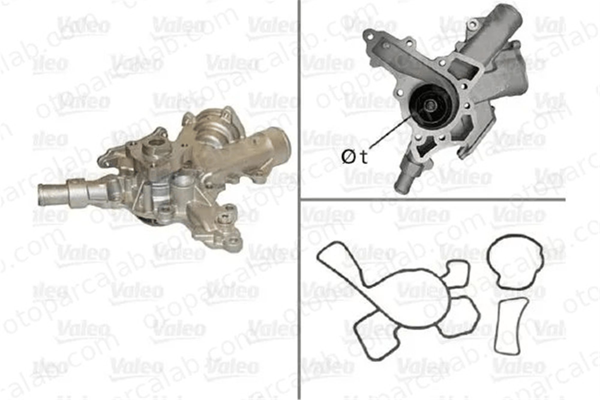 VALEO 506601 Devirdaim Su Pompası OPEL AGILA ASTRA G Hatchback 1334079 1334130