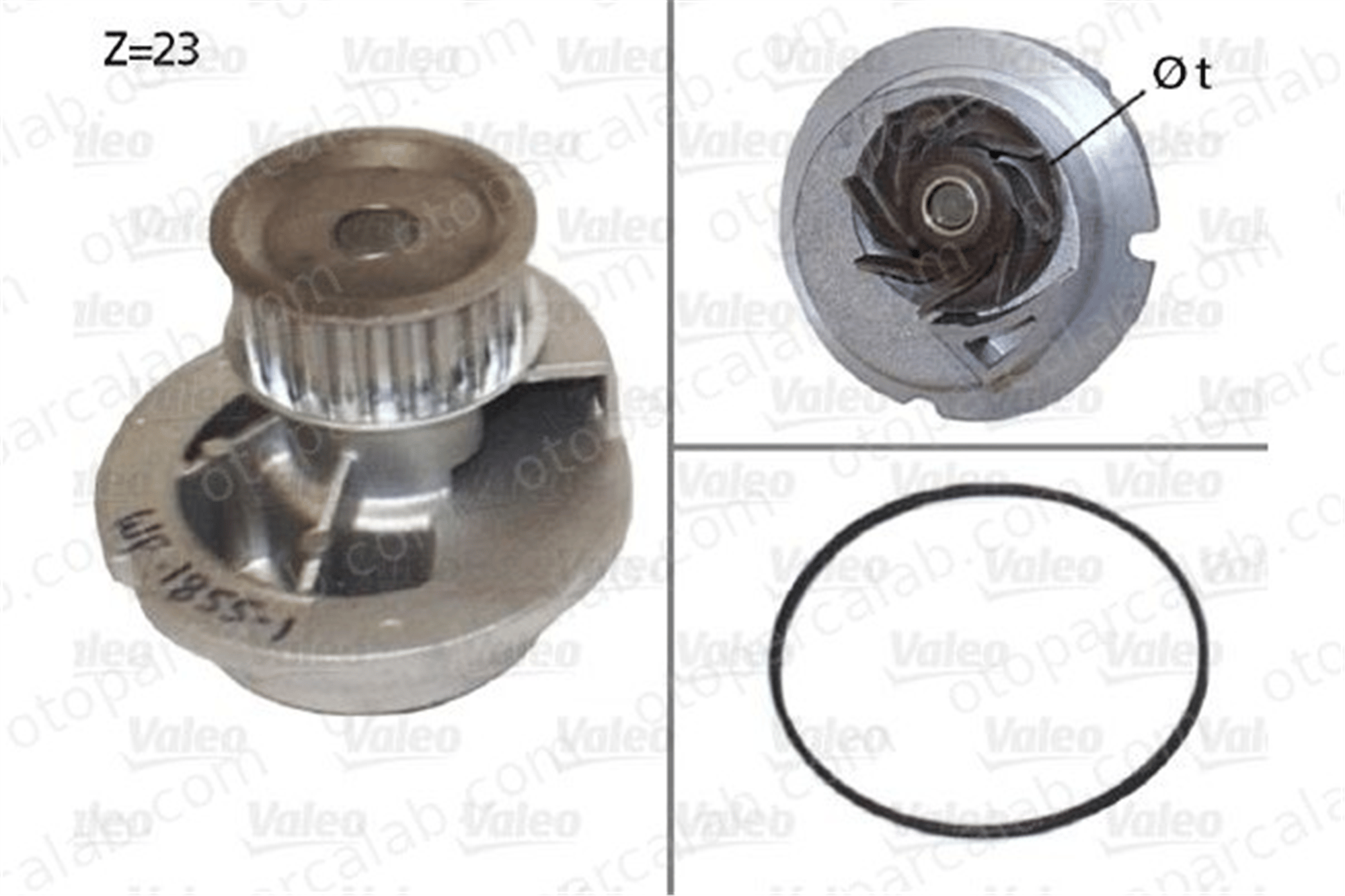 VALEO 506656 Devirdaim Su Pompası OPEL ASTRA G Coupe ASTRA G Hatchback 1334135 6334036