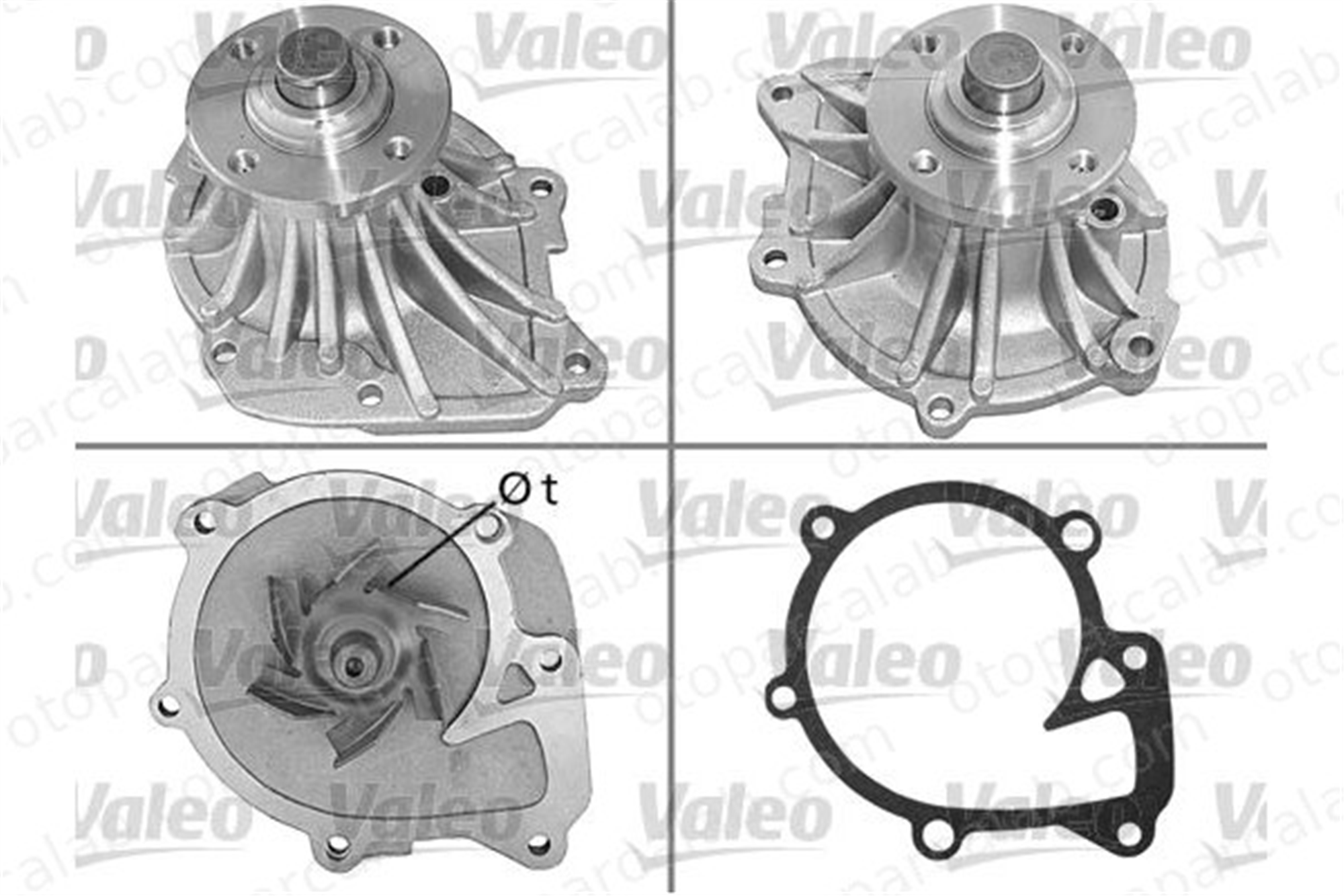 VALEO 506691 Devirdaim Su Pompası TOYOTA HILUX VII Pick-up HIACE IV Panelvan/Van 1610069045 1610069325