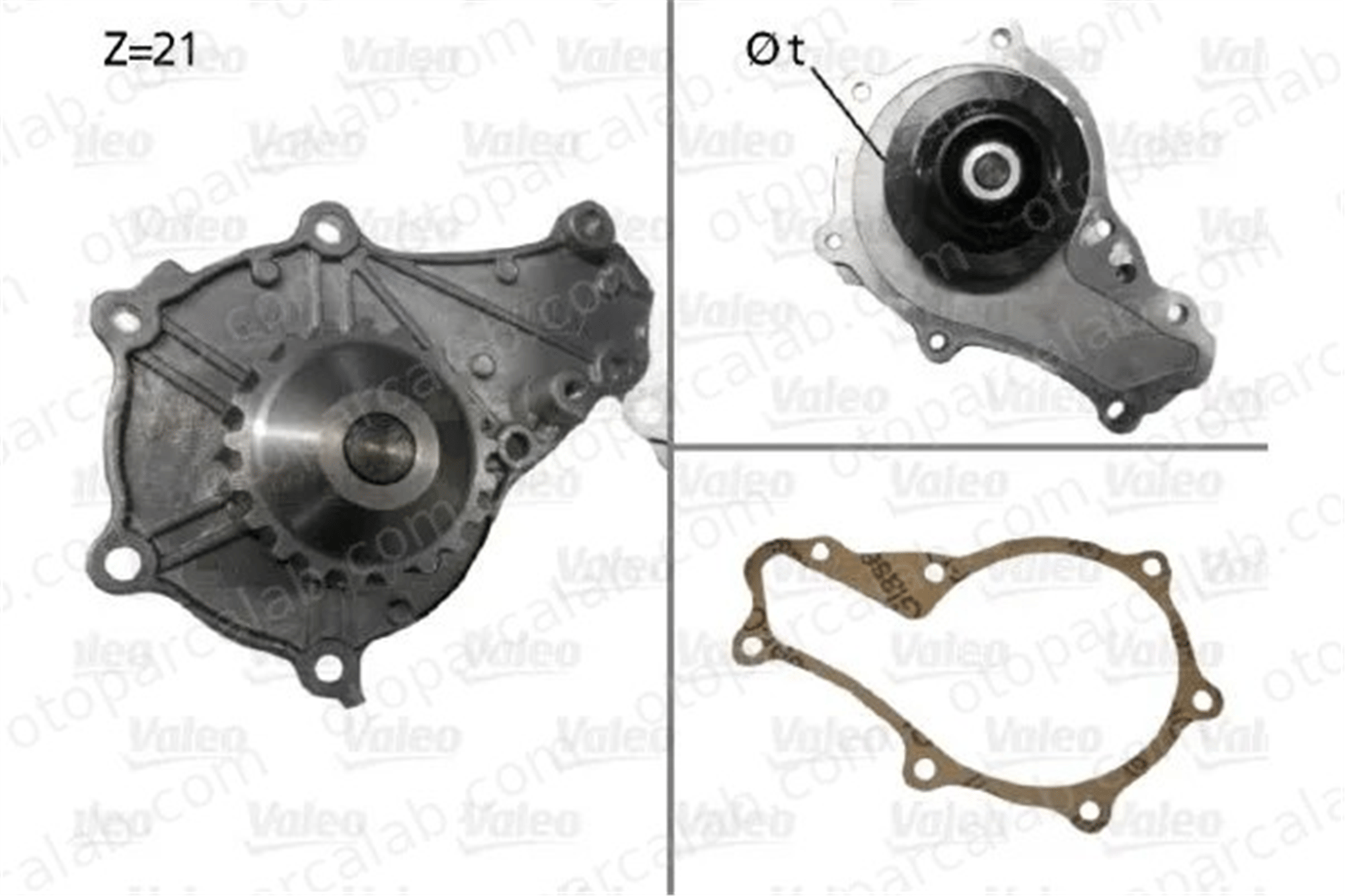 VALEO 506714 Devirdaim Su Pompası FORD FIESTA VI FOCUS III 2S6Q8591BA 1201F9