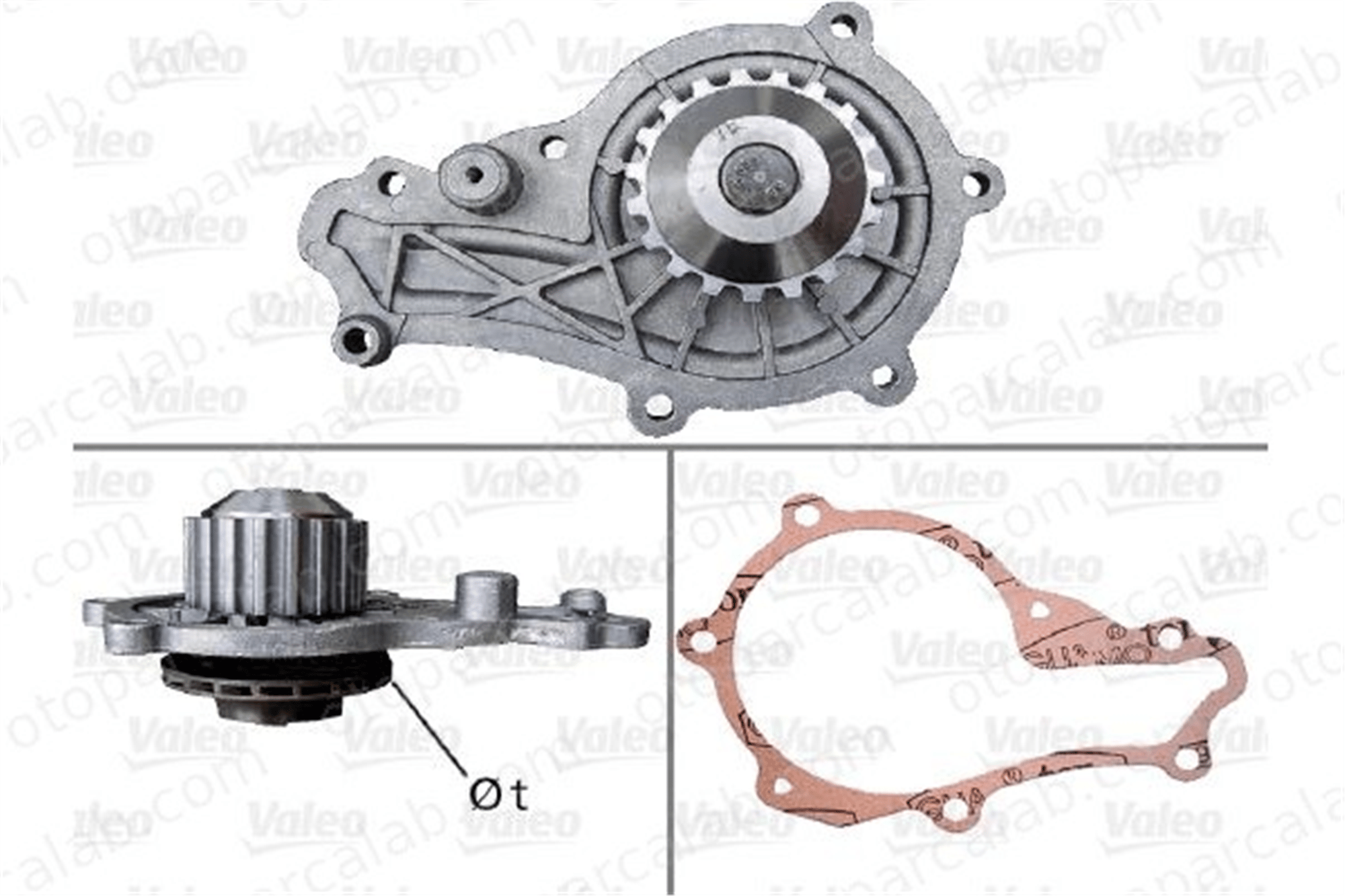 VALEO 506715 Devirdaim Su Pompası PEUGEOT PARTNER Kasa/büyük limuzin CITROËN BERLINGO Kasa/büyük limuzin 3M5Q8591CA 1609417680