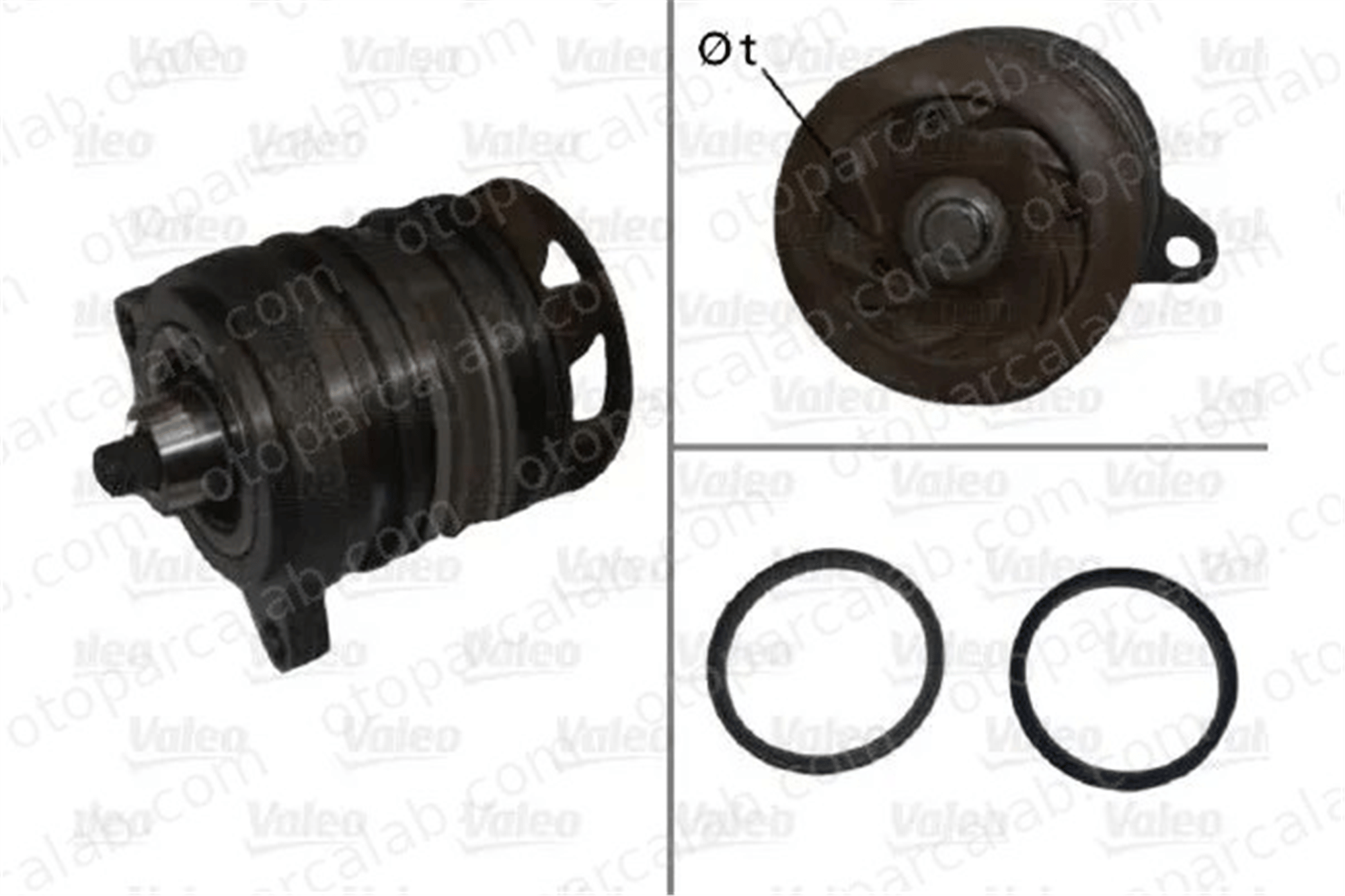 VALEO 506726 Devirdaim Su Pompası VW MULTIVAN T5 TRANSPORTER T5 Minibüs/Otobüs 70121011A 070121011A